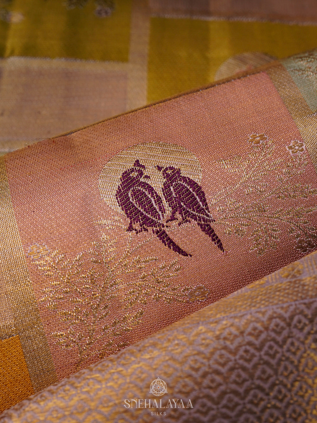 Multicolour Kanjivaram Silk Saree