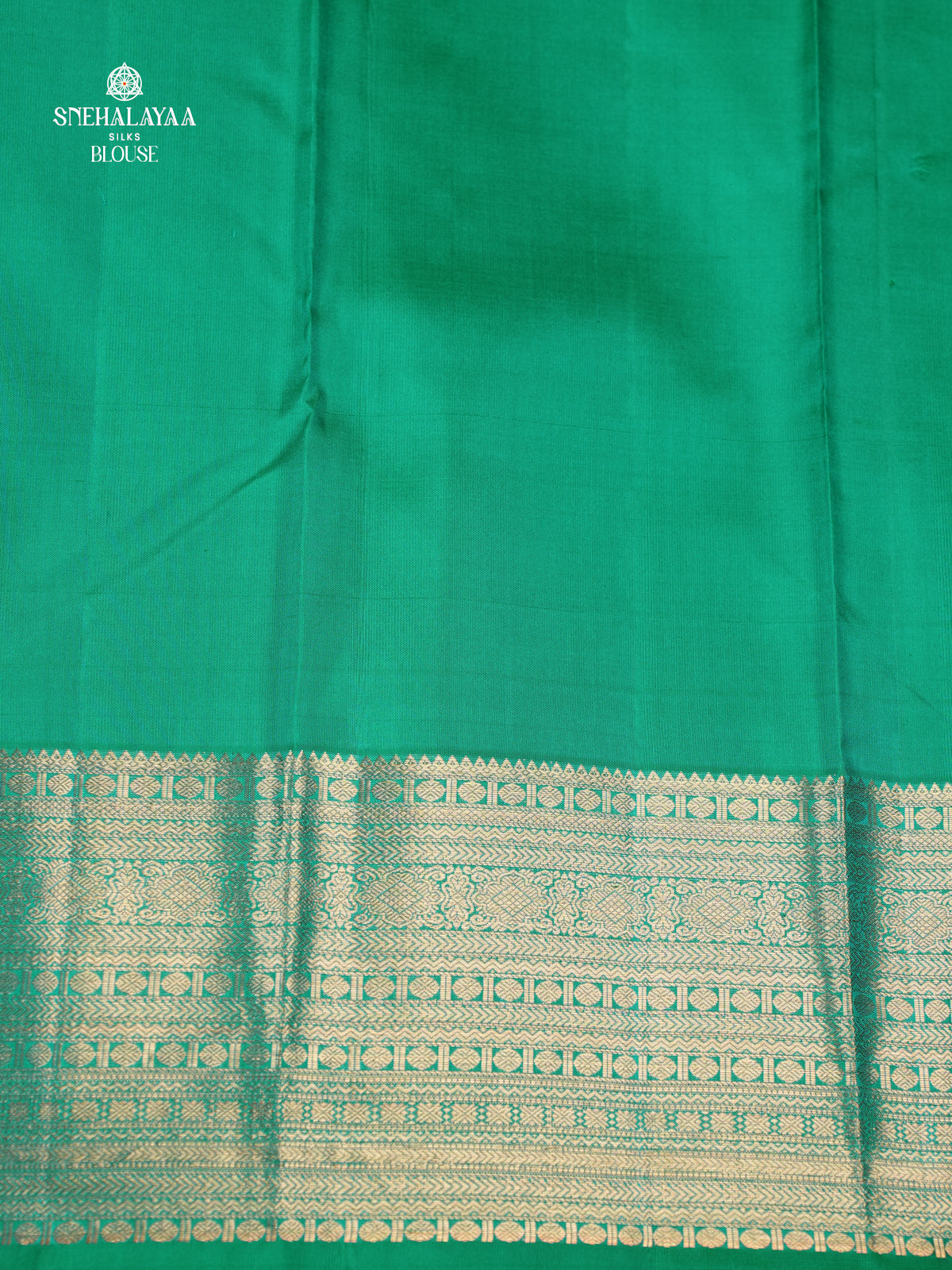 Teal Green Kanjivaram Silk Saree