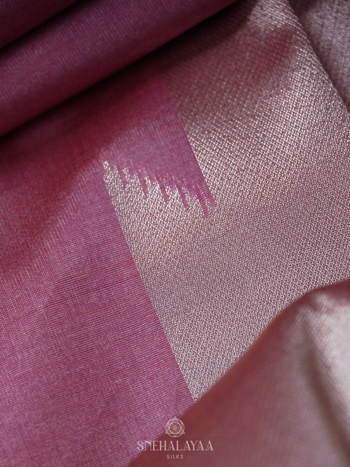 Pink Jute Saree