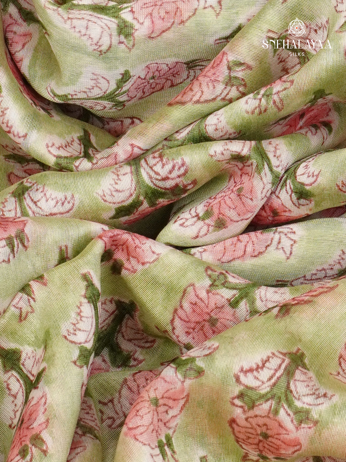 Sage Green Chanderi Saree