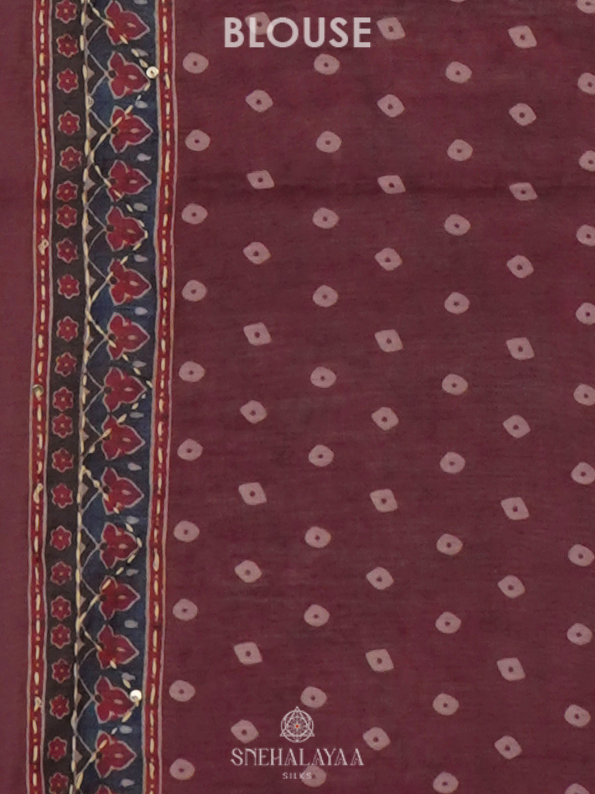 Brown Linen Embroidery Saree