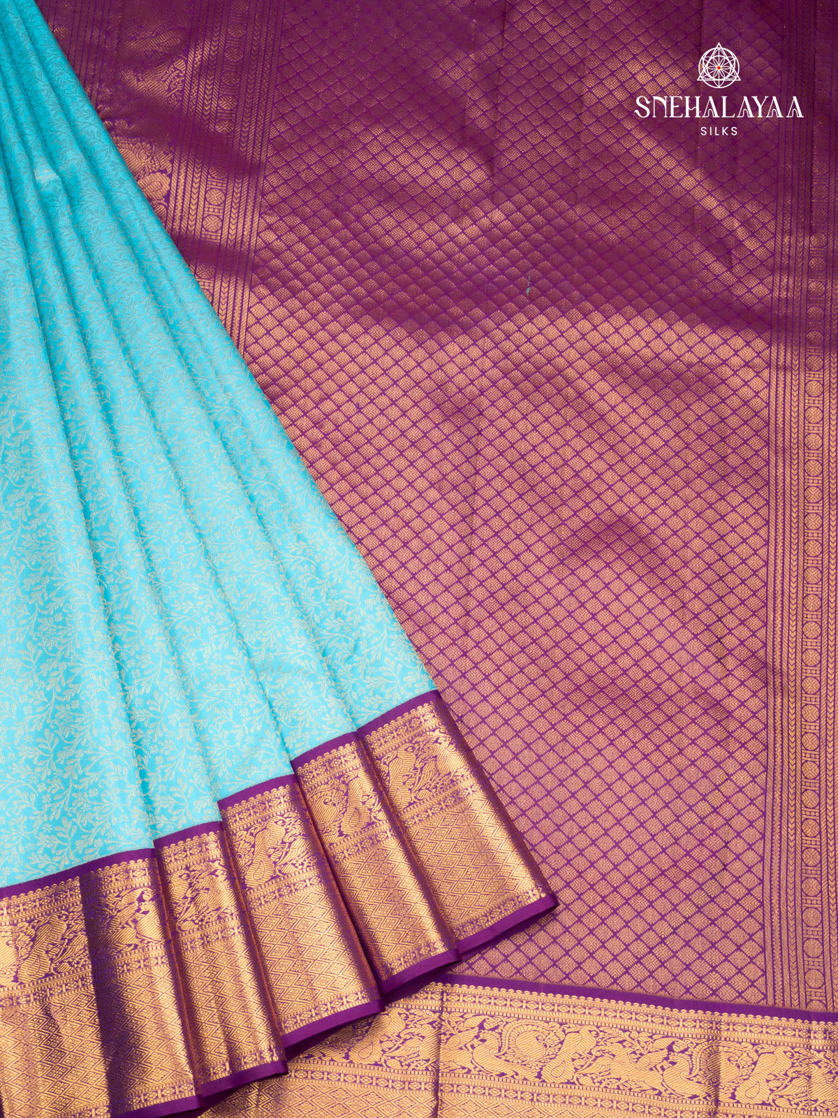 Blue Kanjivaram Silk Saree