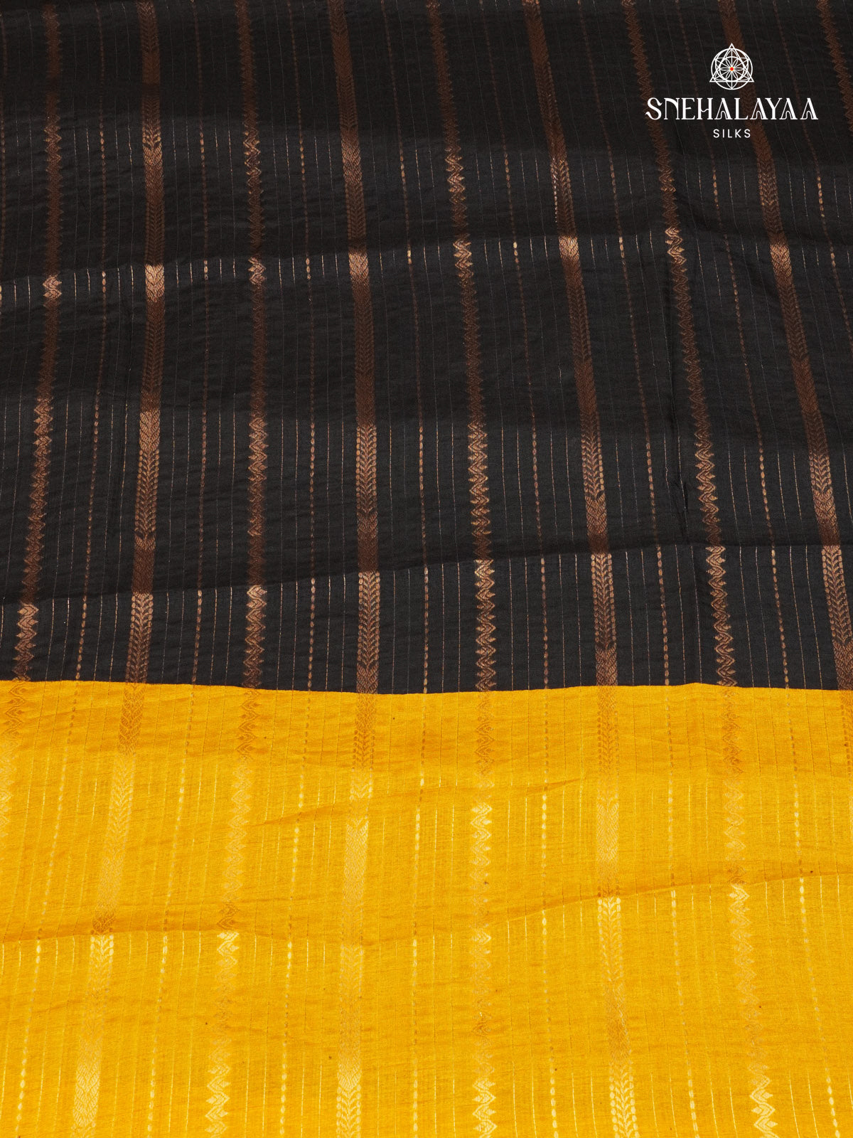 Black Dola Silk Saree