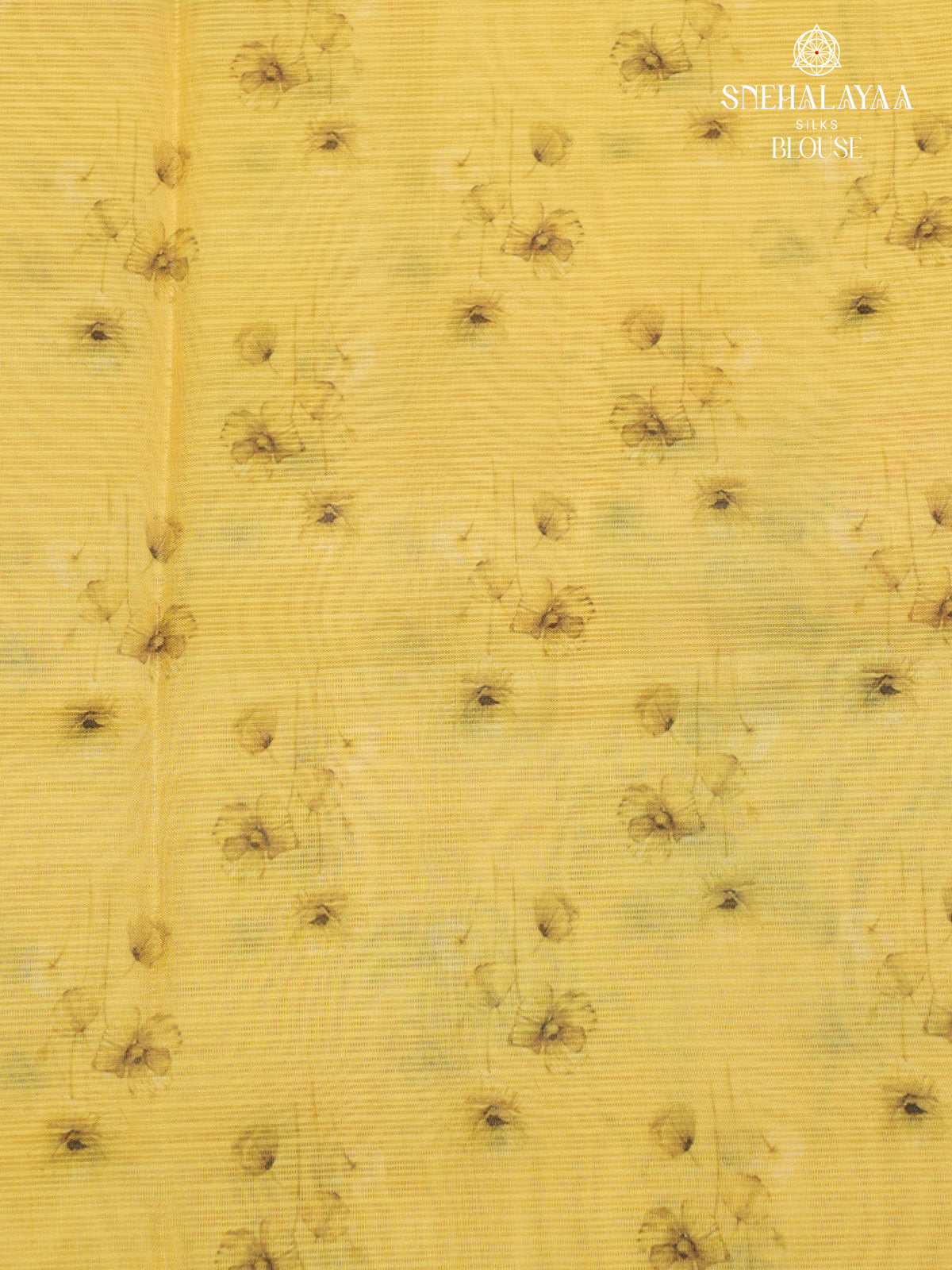 Yellow Kota Embroidery Saree