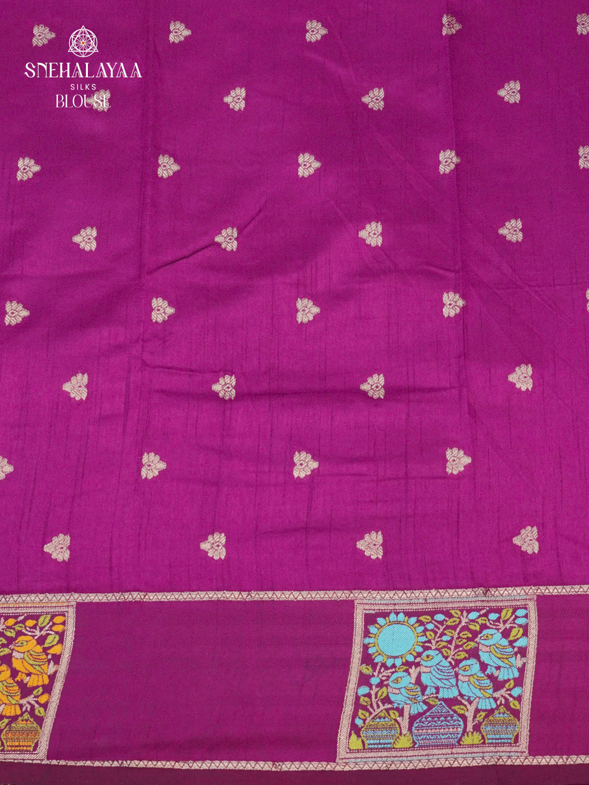 Seafoam Green Banaras Dola Silk Saree