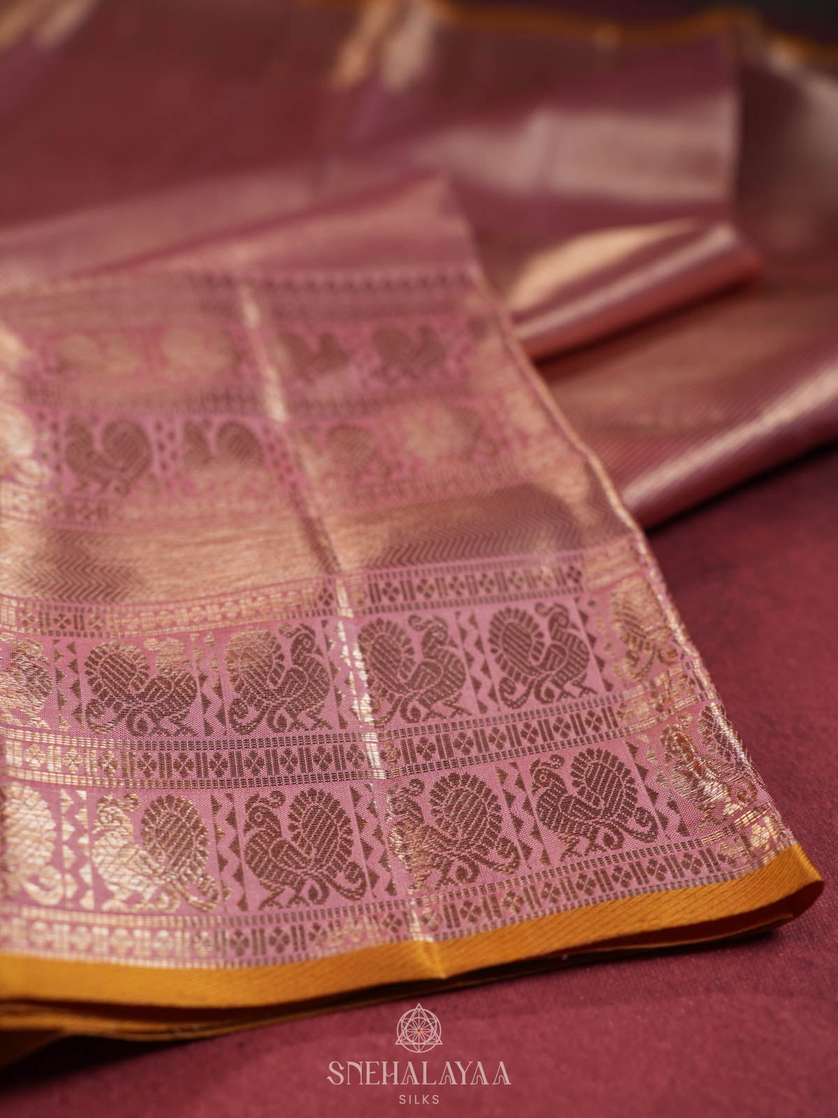 Pink Kanjivaram Silk Saree
