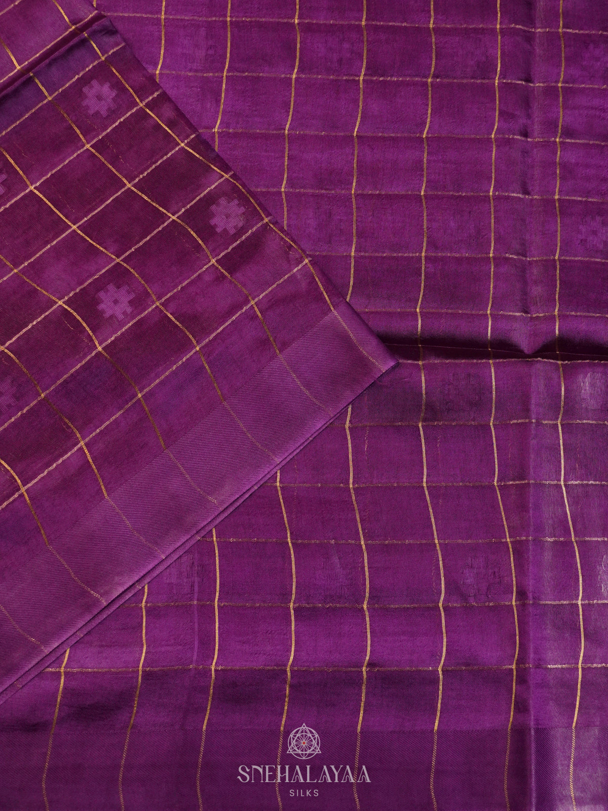 Magenta Tussar Saree
