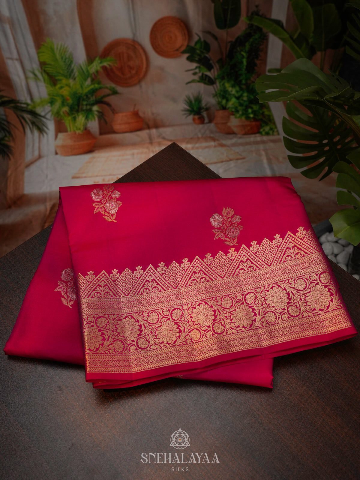 Pink Kanjivaram Silk Saree