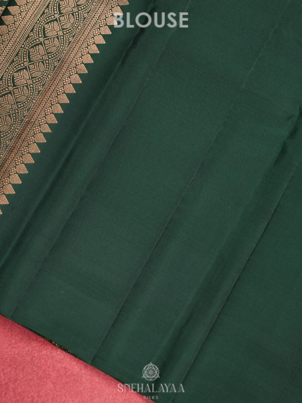 Forest Green Kanjivaram Silk Saree