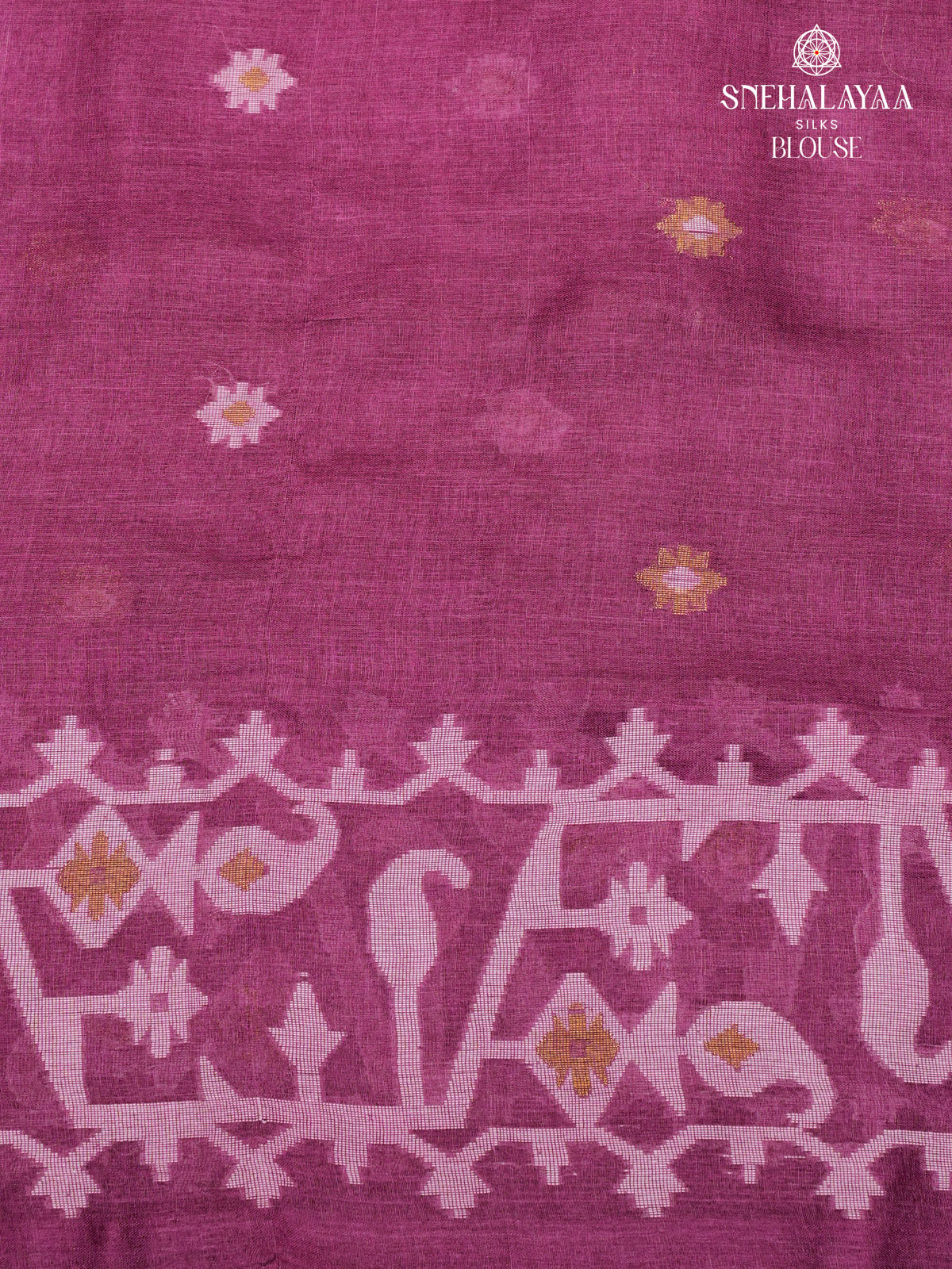 Purple Tussar Silk Saree