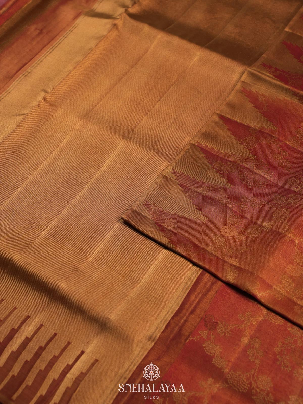 Brown Kanjivaram Silk Saree