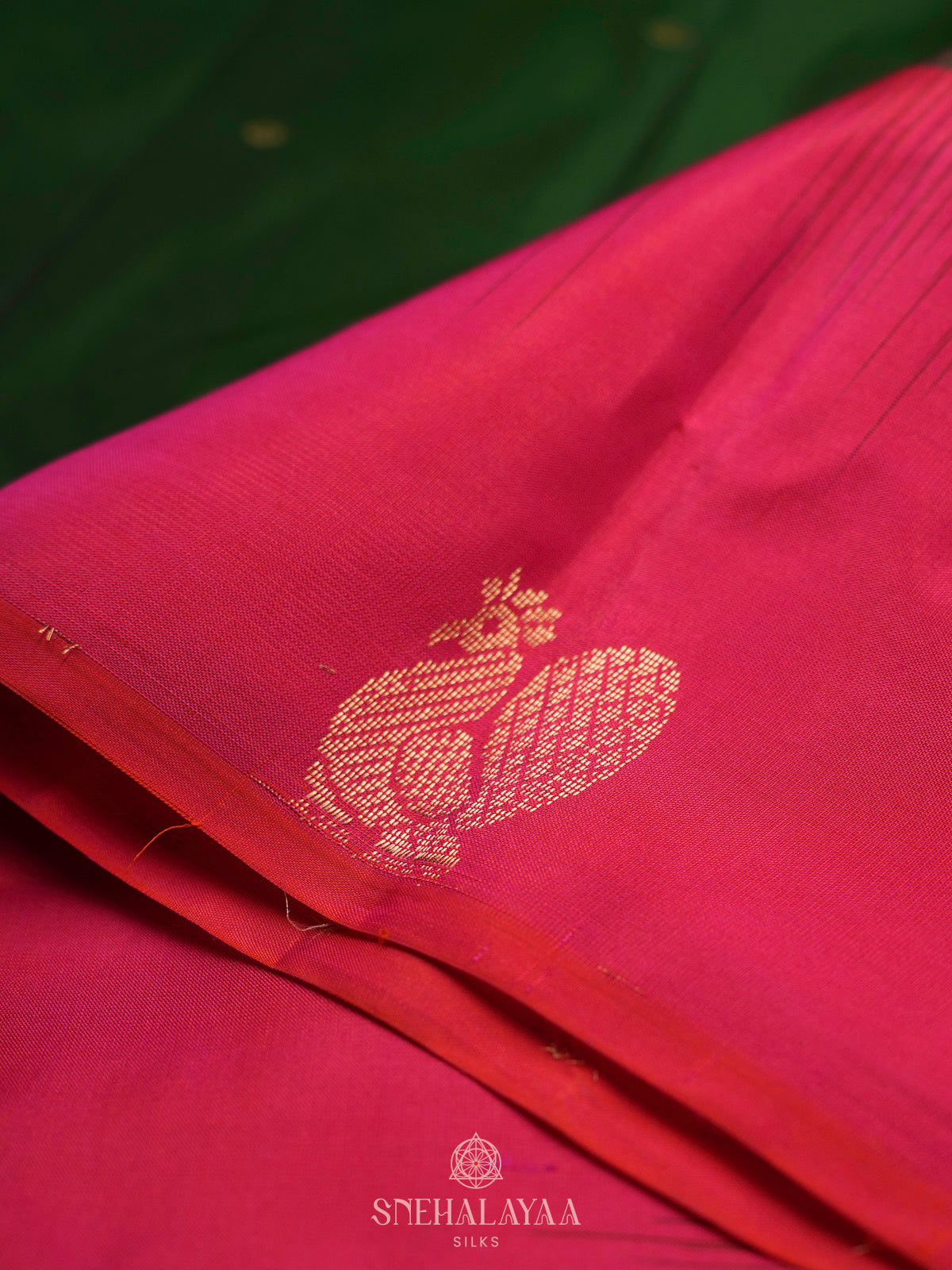 Forest Green Kanjivaram Silk Saree