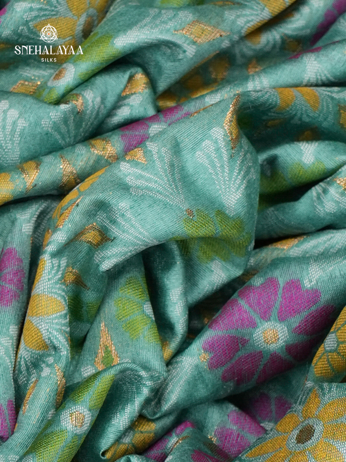 Pale Green Ikat Saree