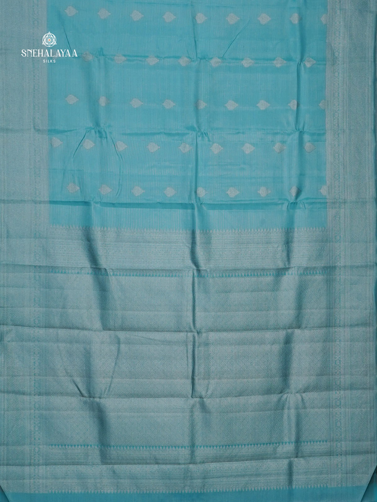 Sky Blue Kanjivaram Silk Saree