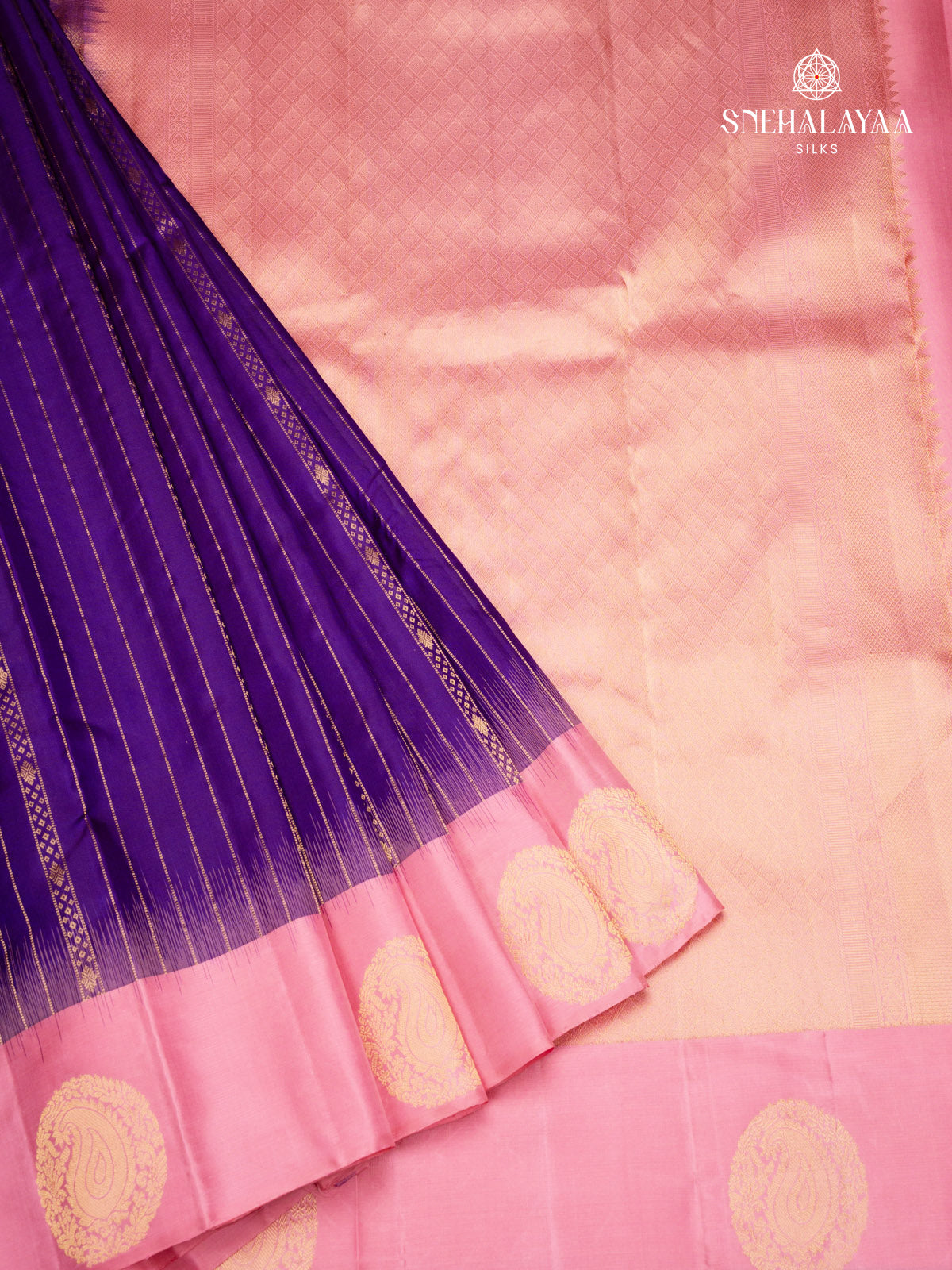 Royal Purple Kanjivaram Silk Saree