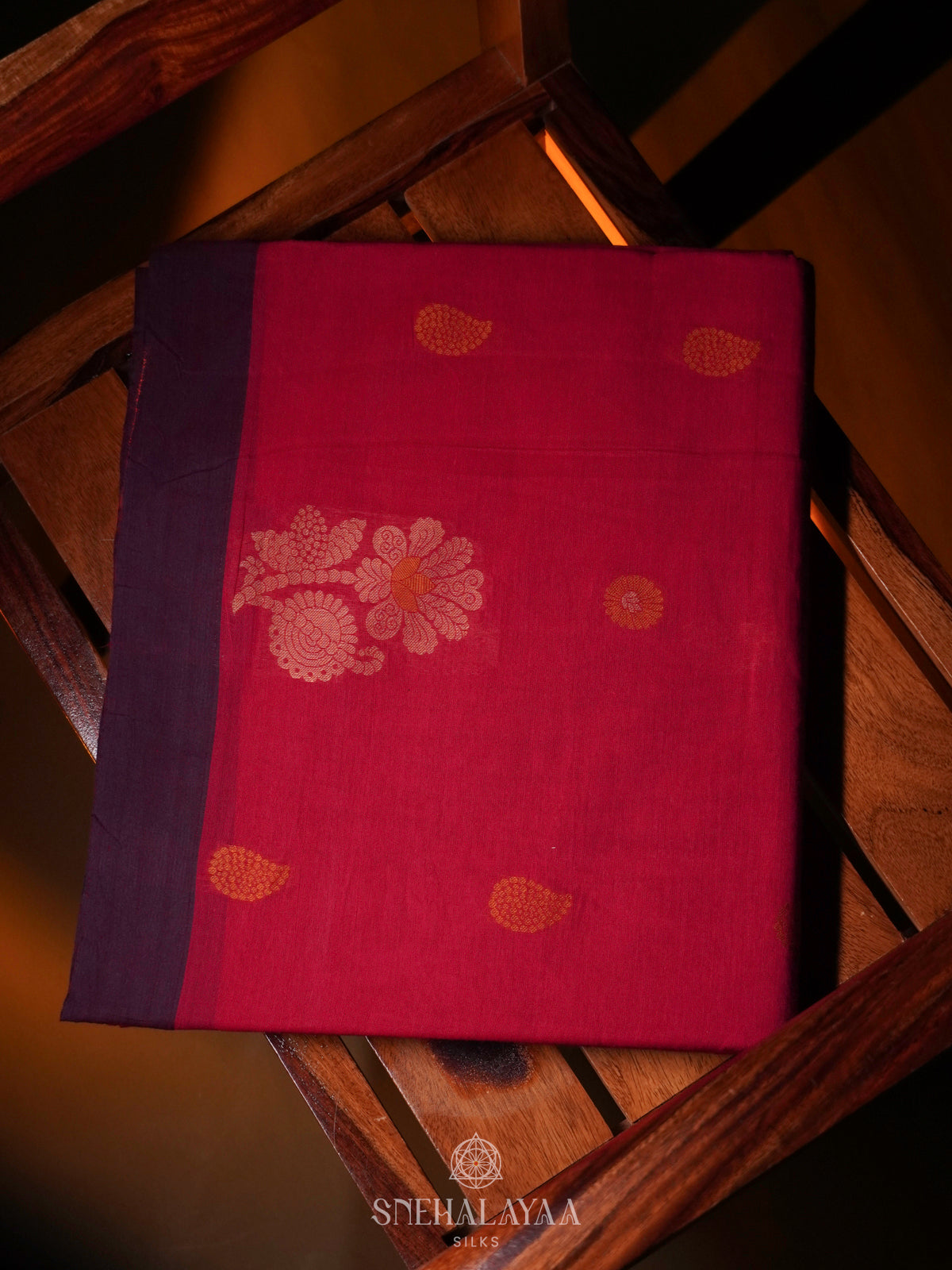 Pink Handloom Cotton Saree