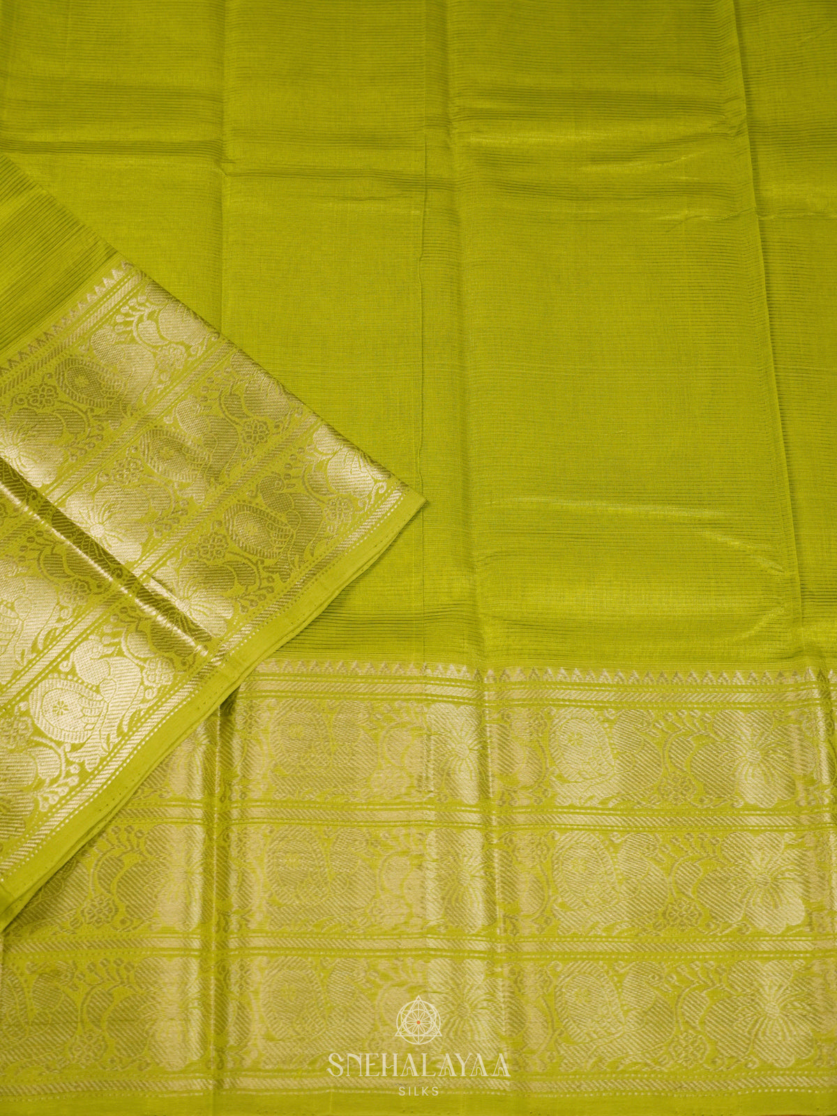 Green Mangalagiri Silk Cotton Saree