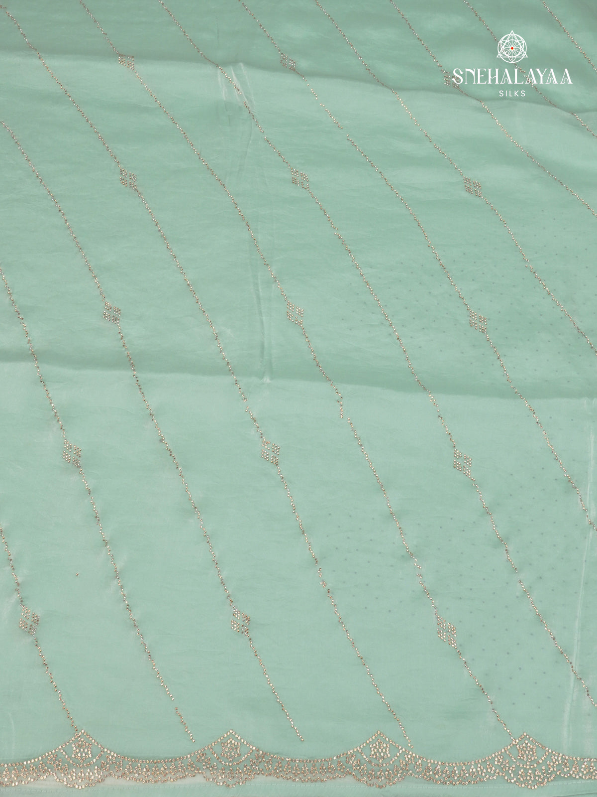 Pale Blue Designer Saree