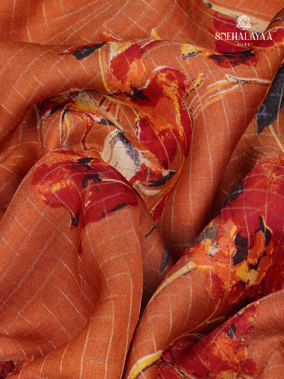 Peach Dola Silk Saree
