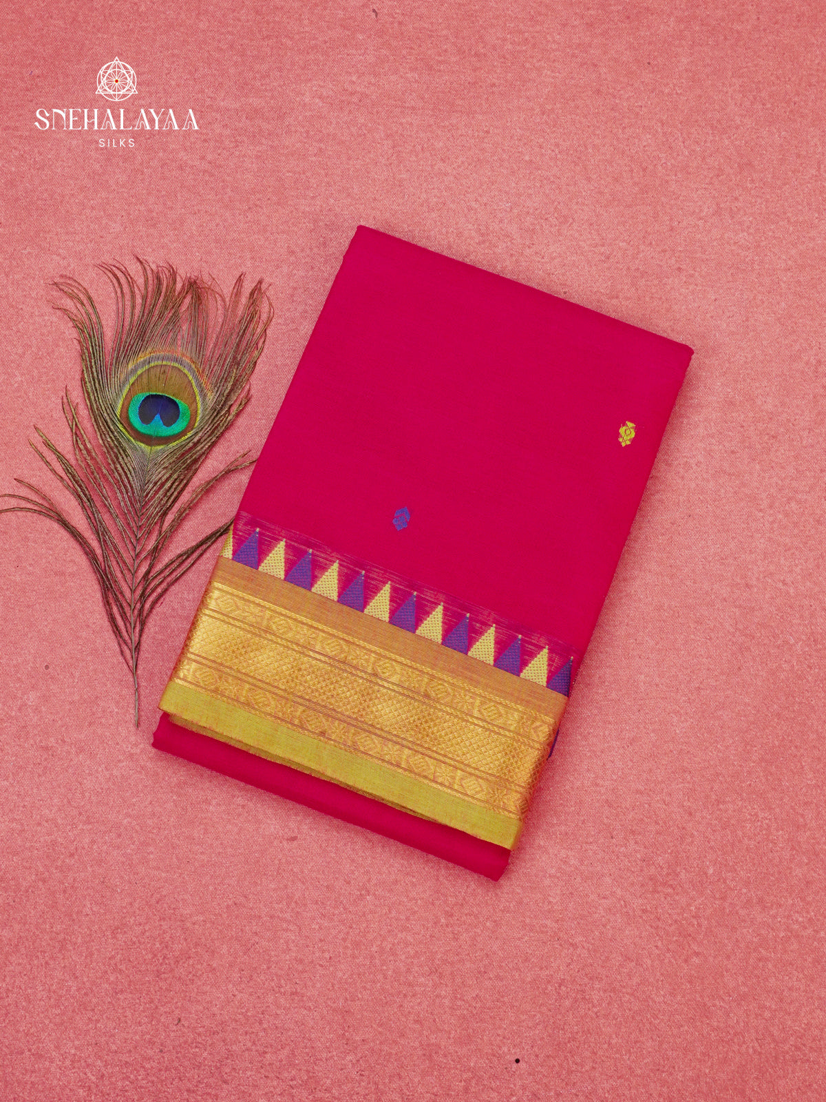 Rani Pink Chettinad Cotton Saree