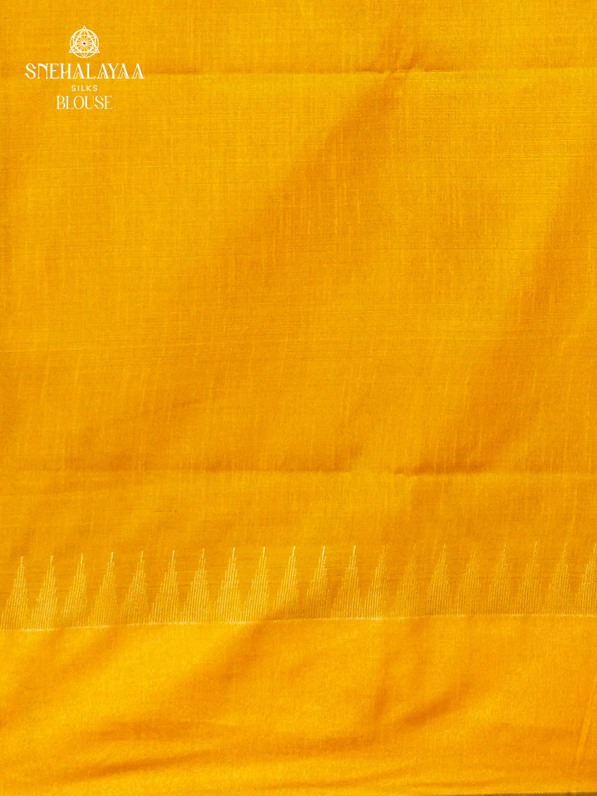 Mango Yellow Dupion Silk Saree