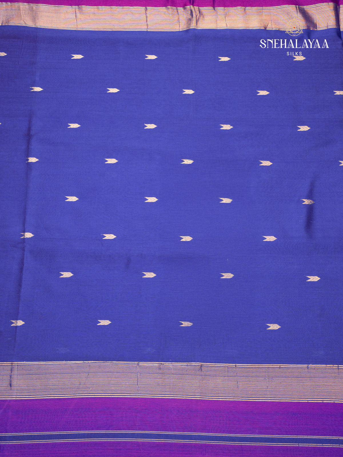 Violet Maheshwari Silk Cotton Saree