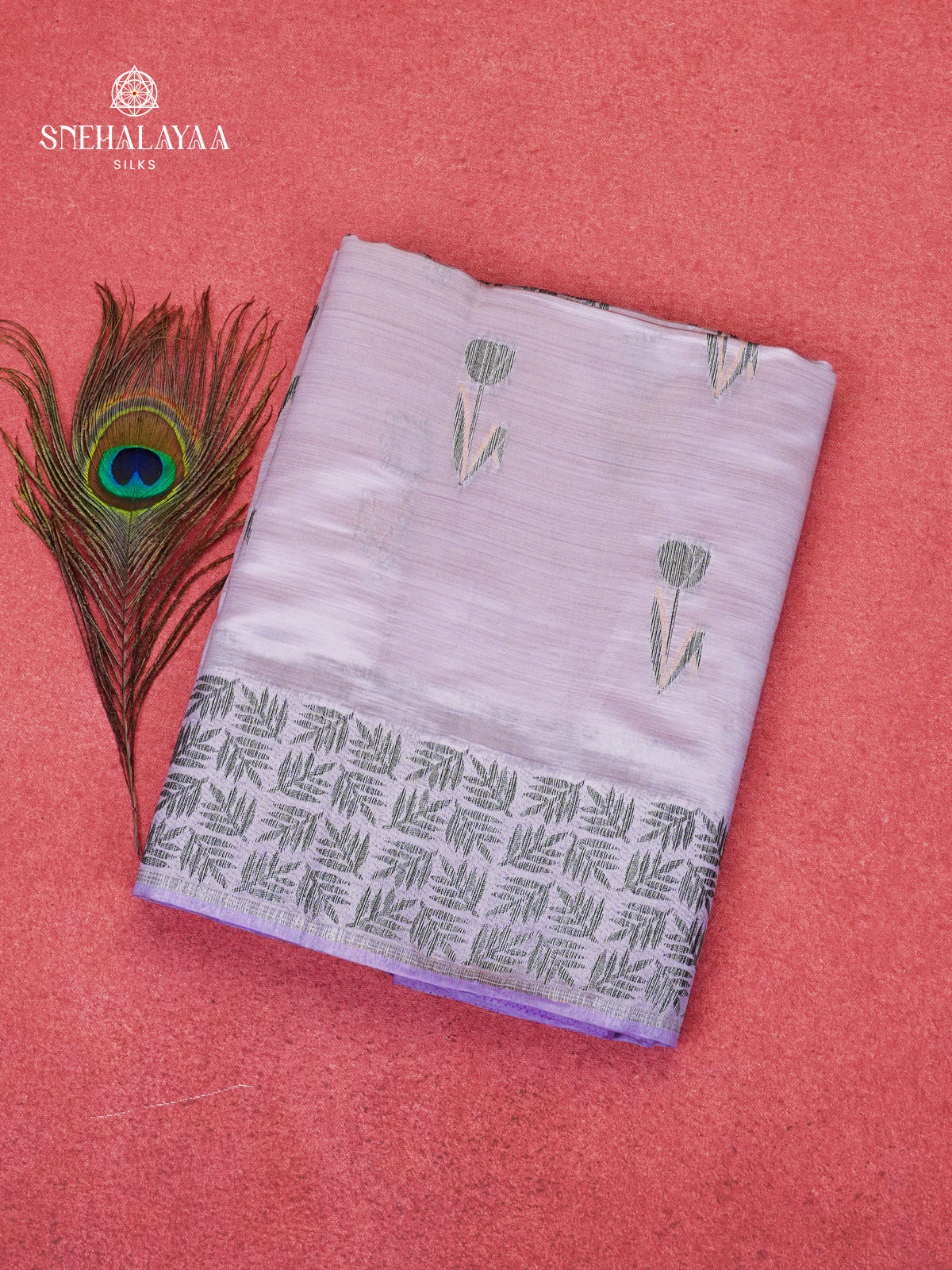 Lilac Dola Silk Saree