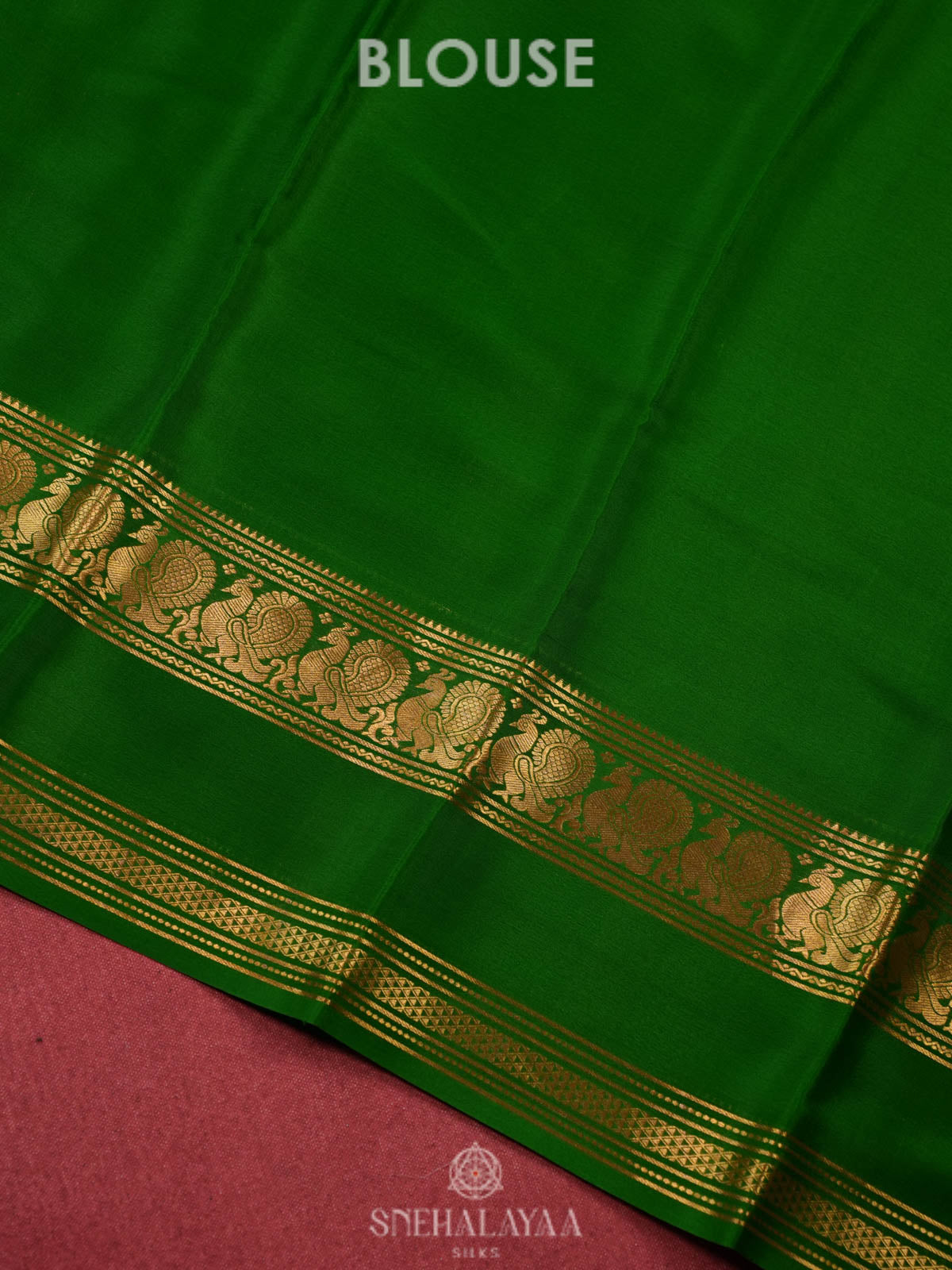 Beige Mysore Silk Saree