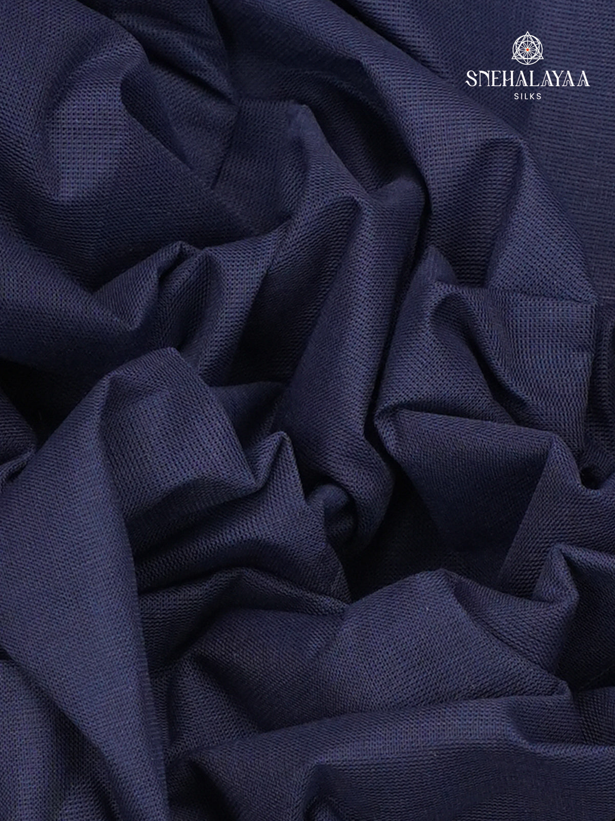 Navy Blue Chettinad Cotton Saree