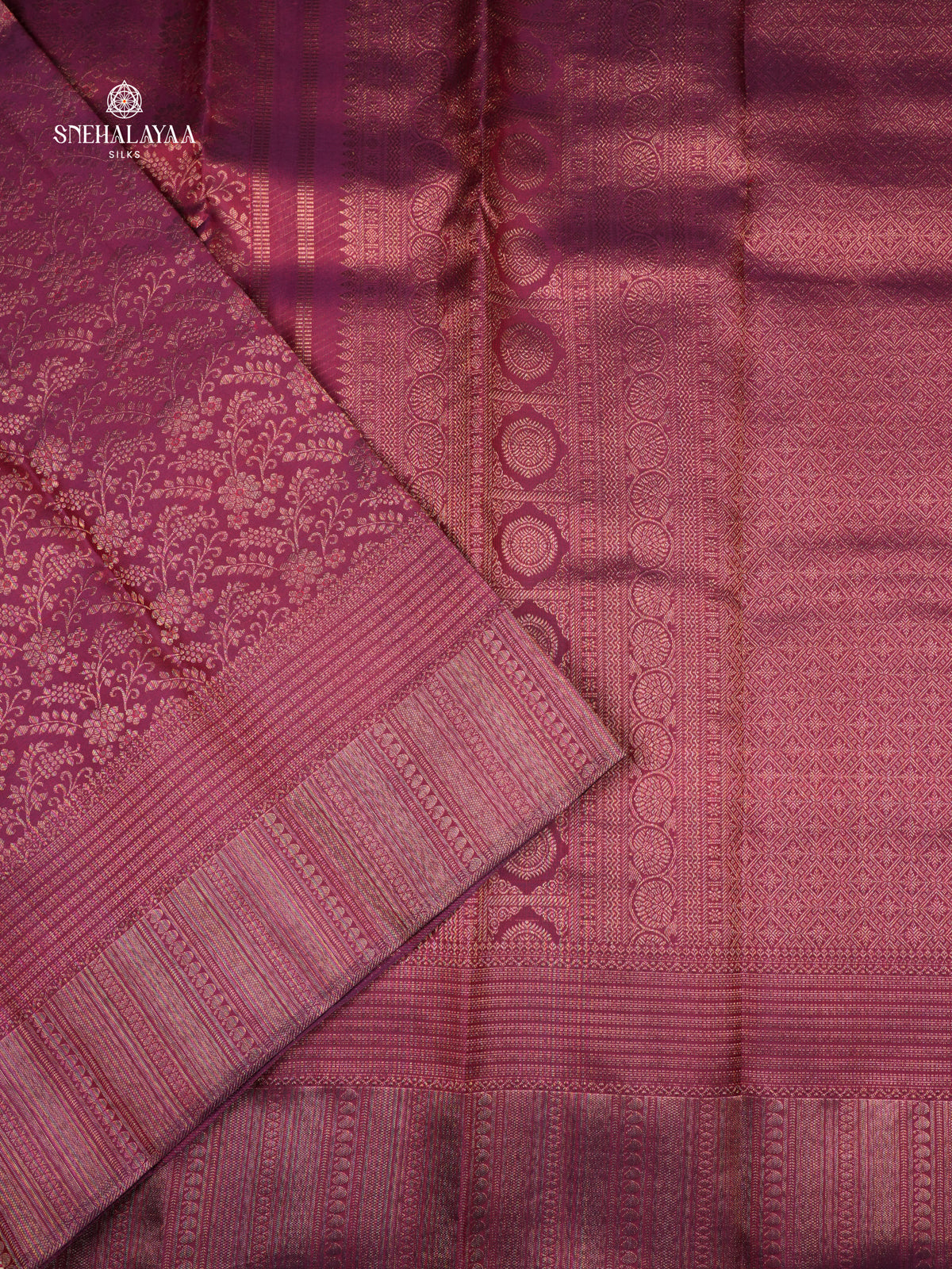 Magenta Pink Kanjivaram Silk Saree