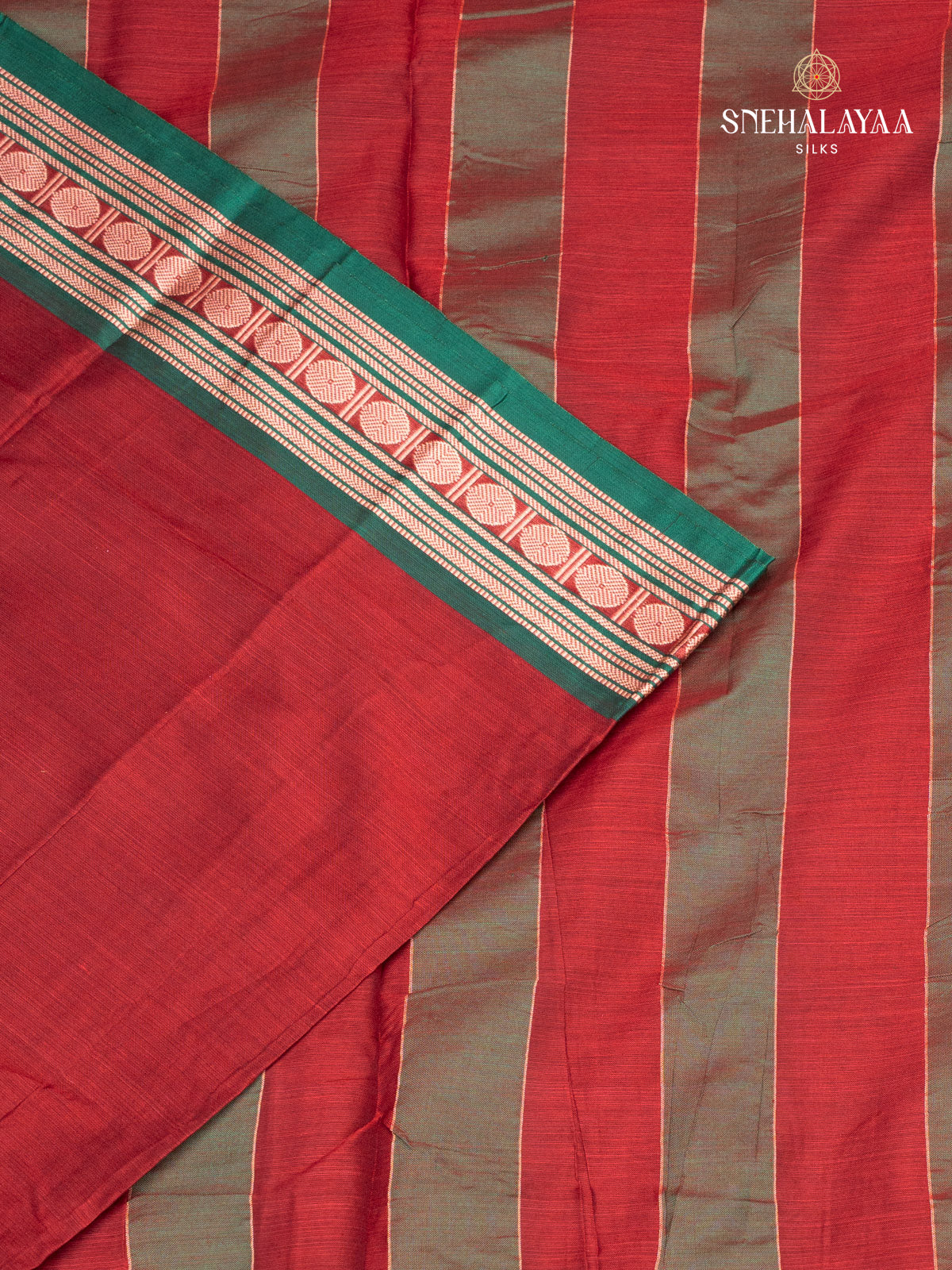 Maroon Narayanpet Cotton Saree