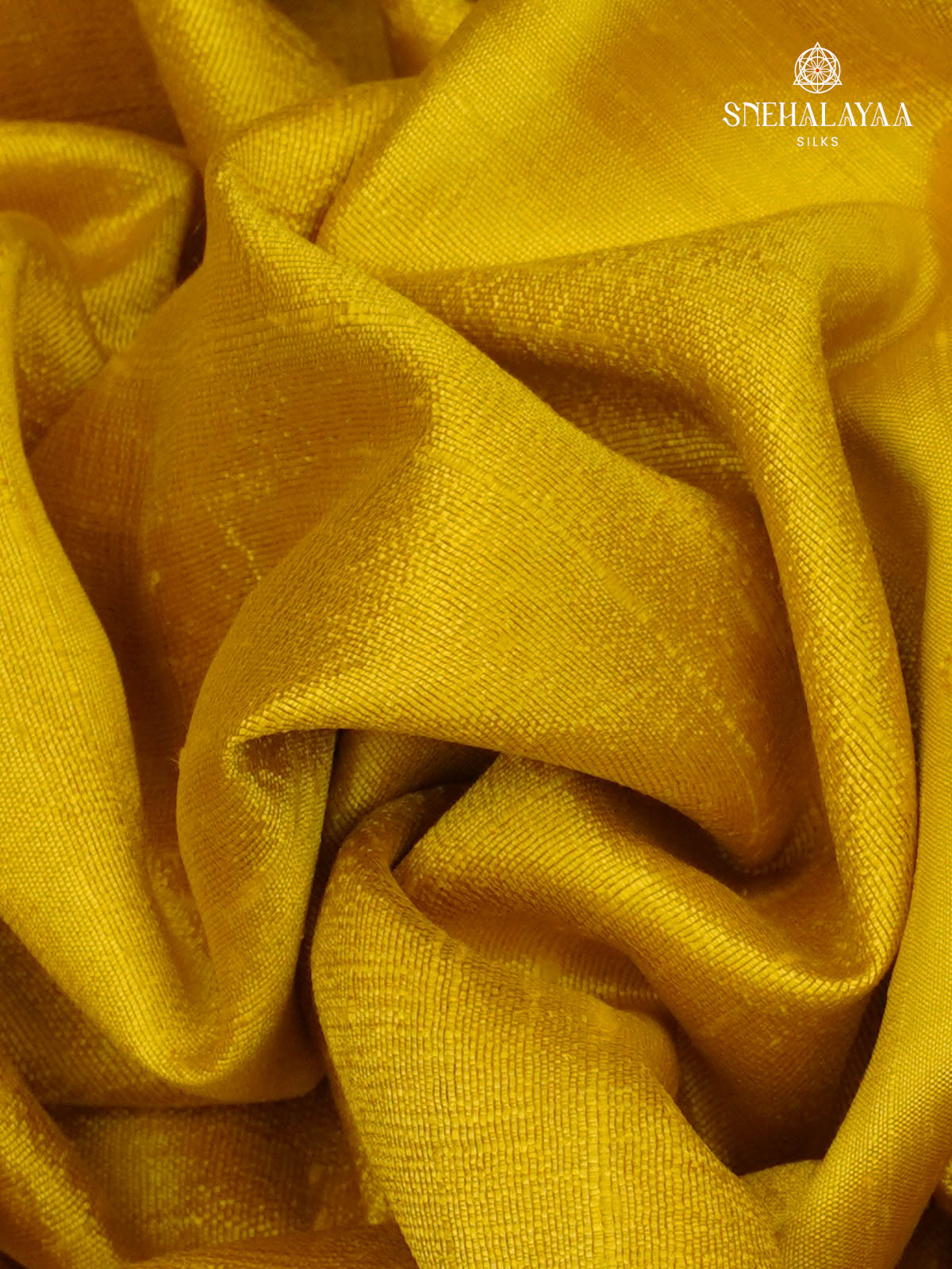 Lemon Yellow Banaras Raw Silk Saree