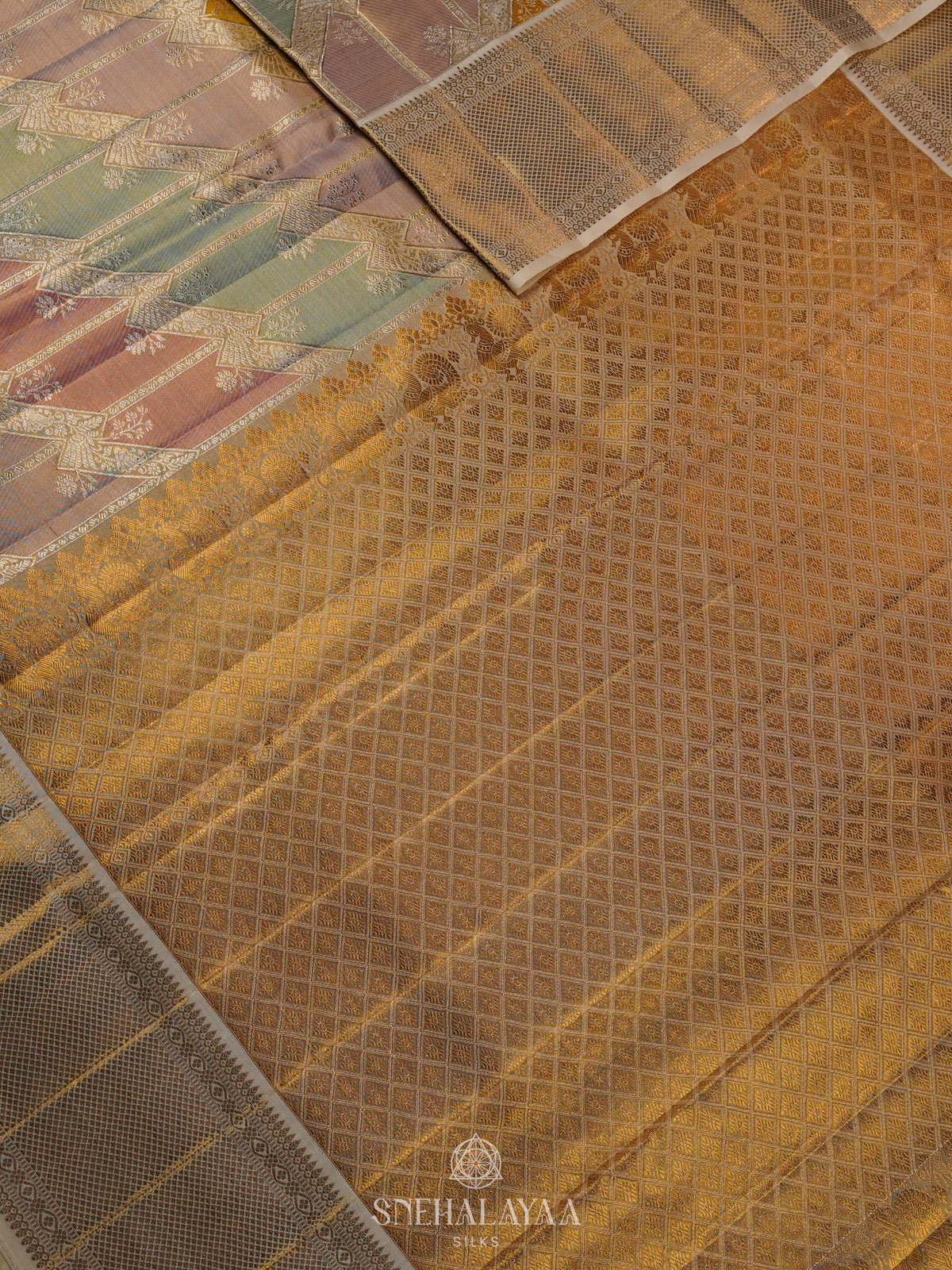 Yellow Kanjivaram Silk Saree
