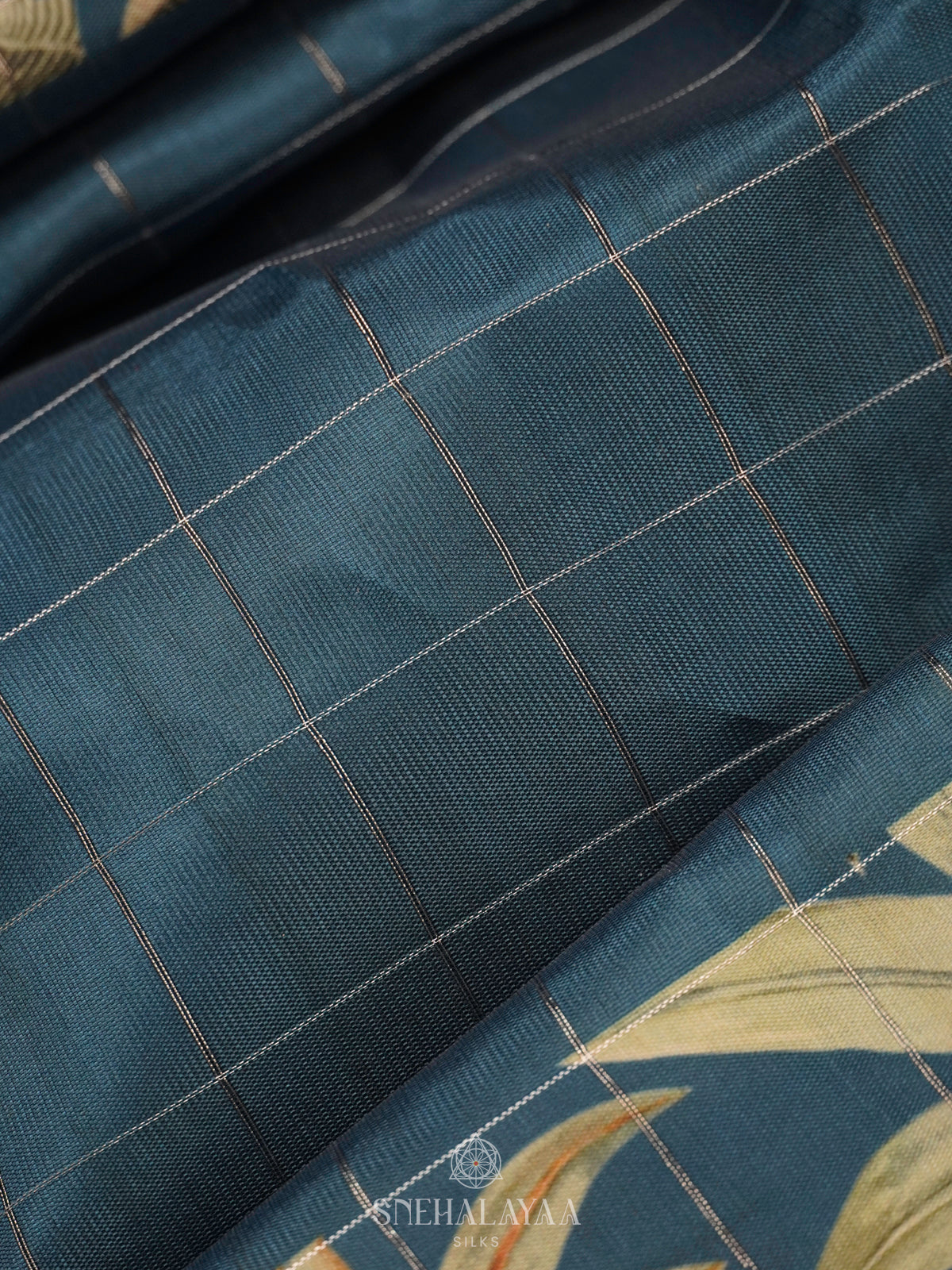 Blue Tussar Saree with Pichwa Border