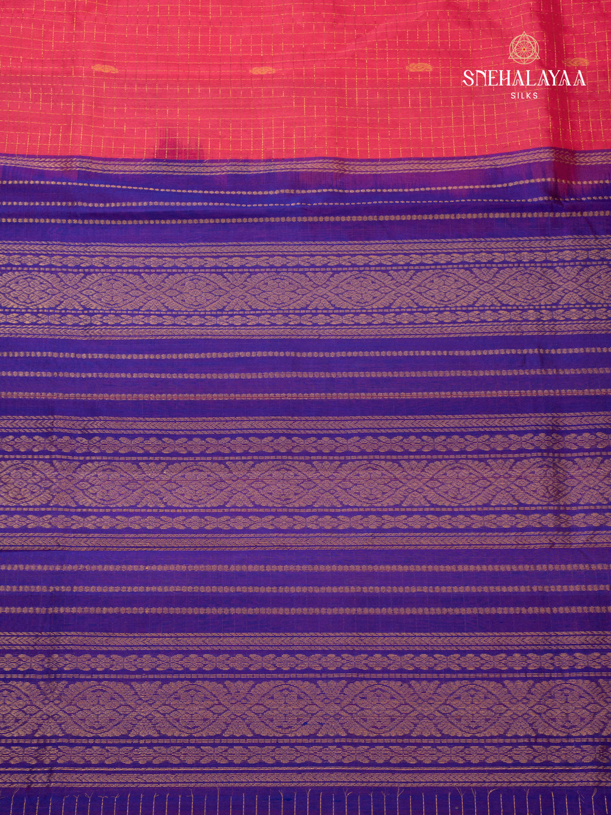 Pink Kanchi Silk Cotton Saree