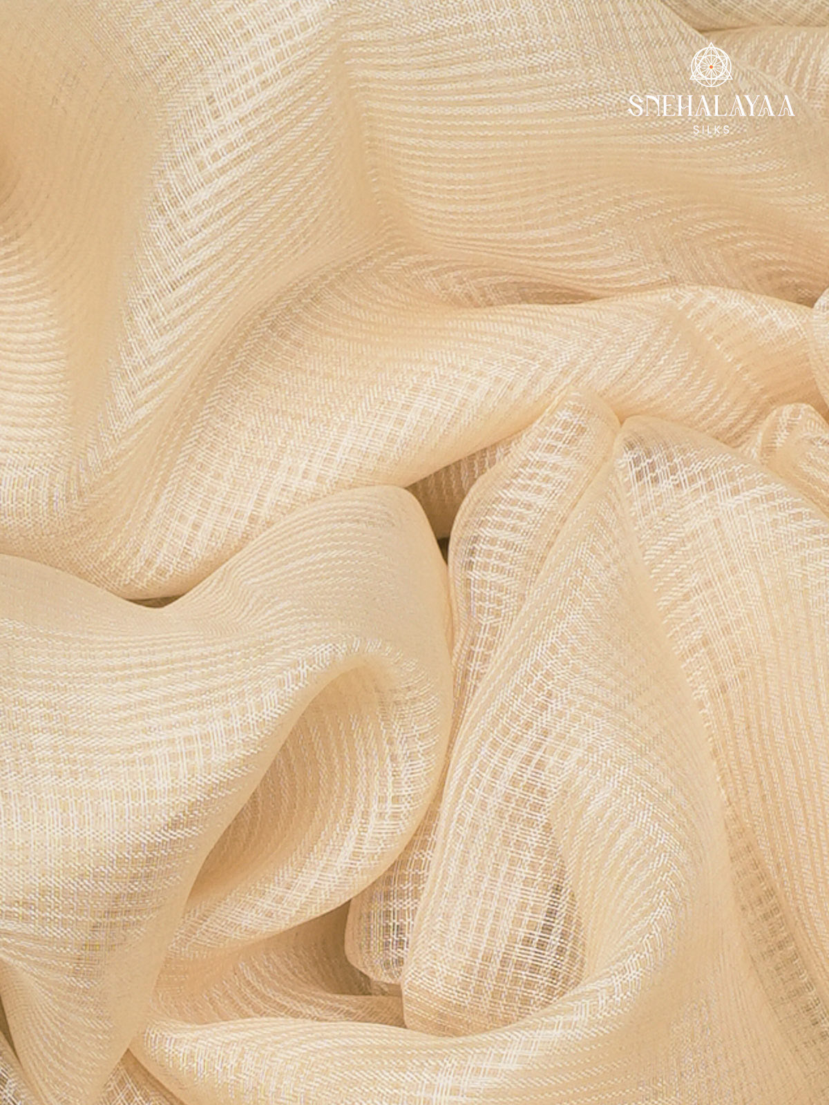 Cream Kota Embroidery Saree