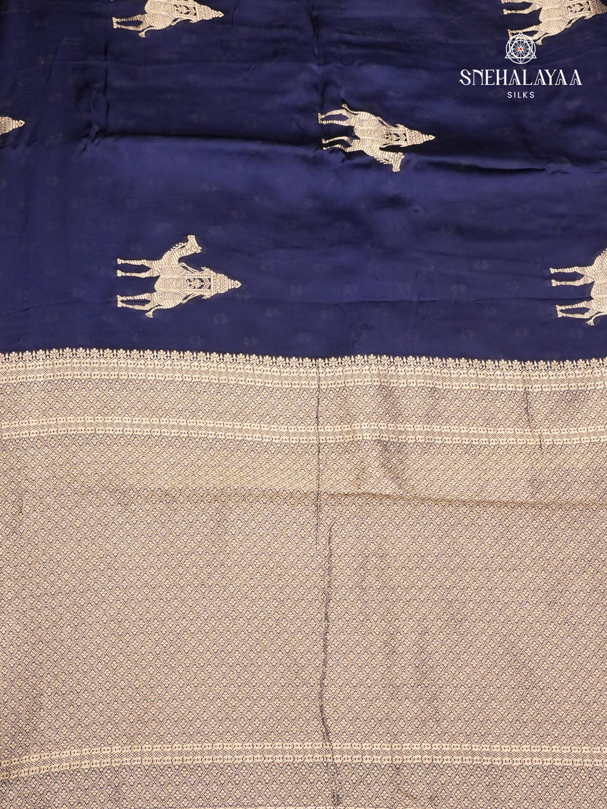 Blue Banaras Silk Saree