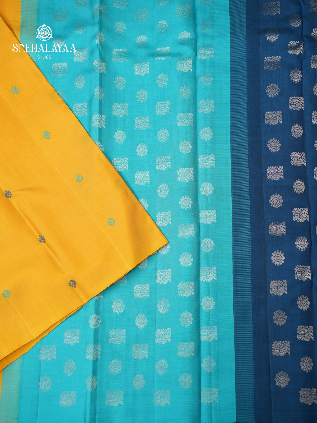 Mango Yellow Kanjivaram Silk Saree