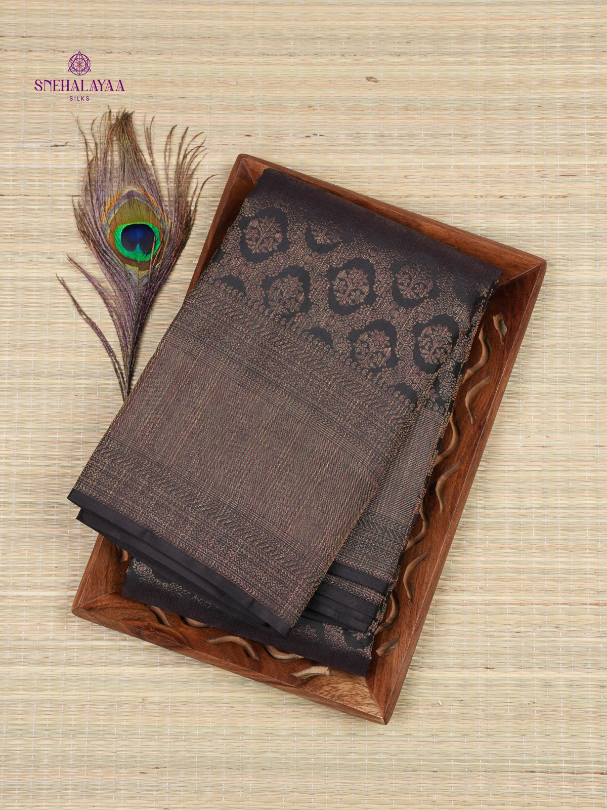 forest Green Kanjivaram Silk Saree