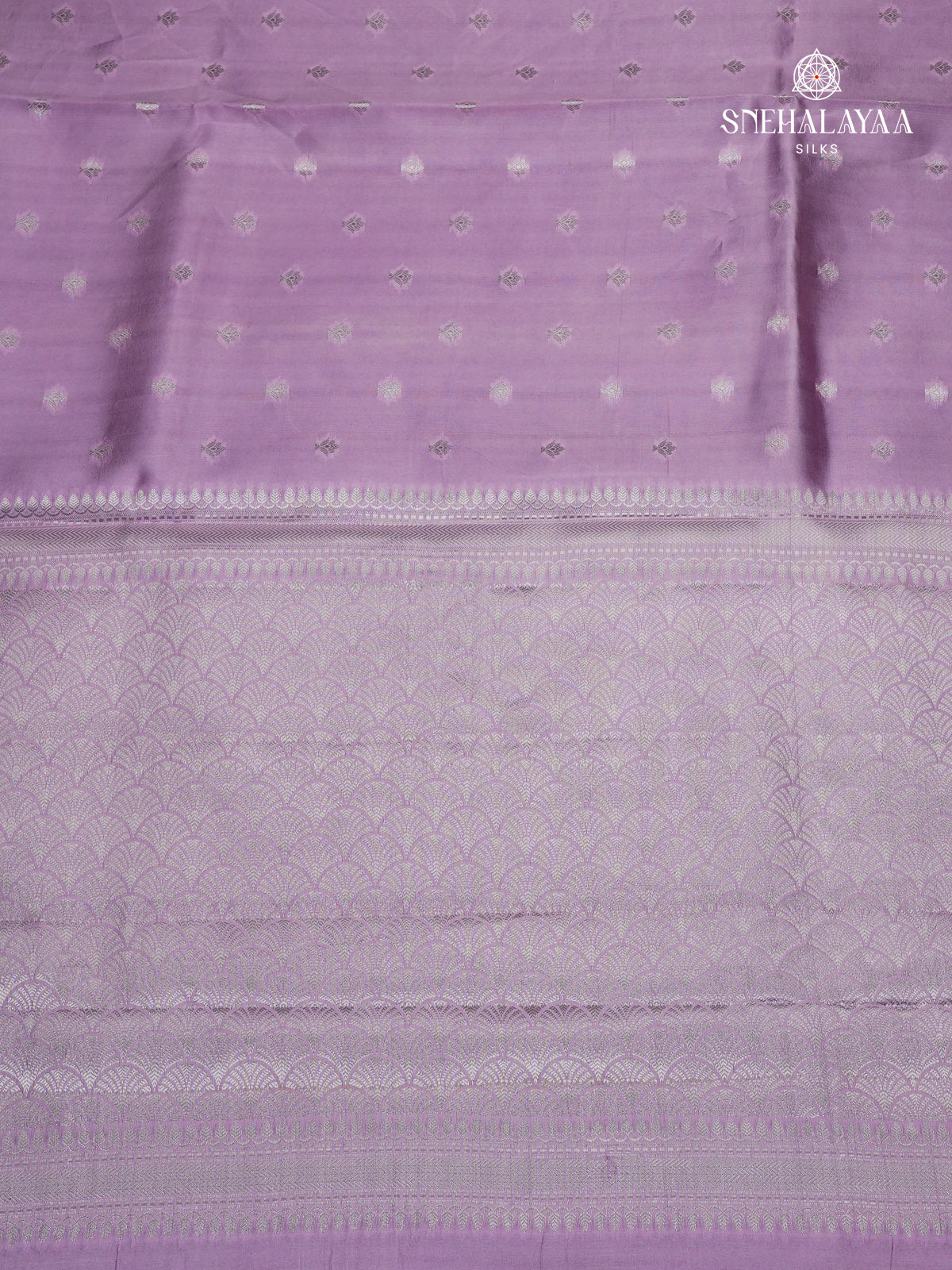Lavender Banaras Dupion Silk Saree