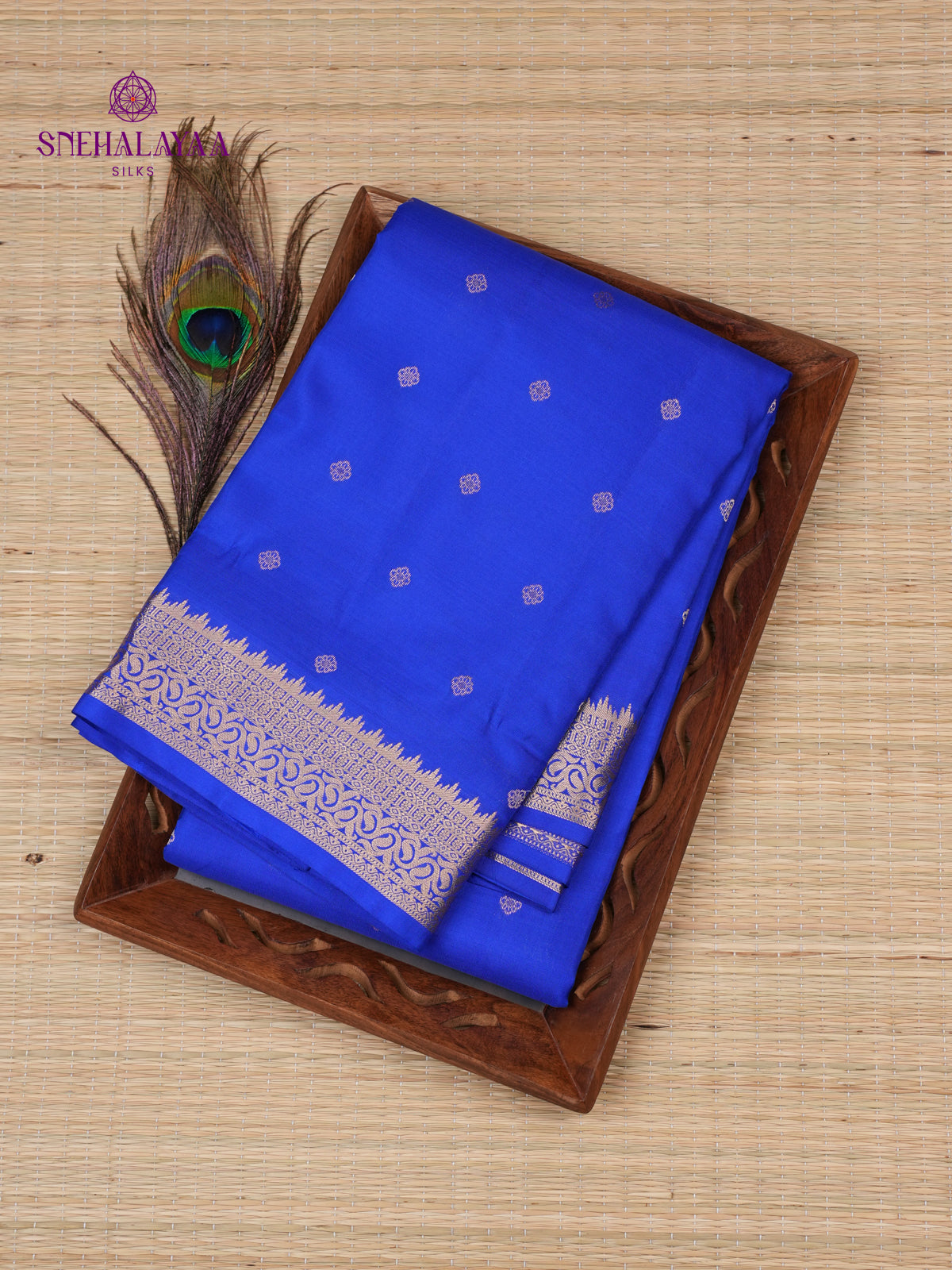 Royal Blue Kanjivaram Silk Saree