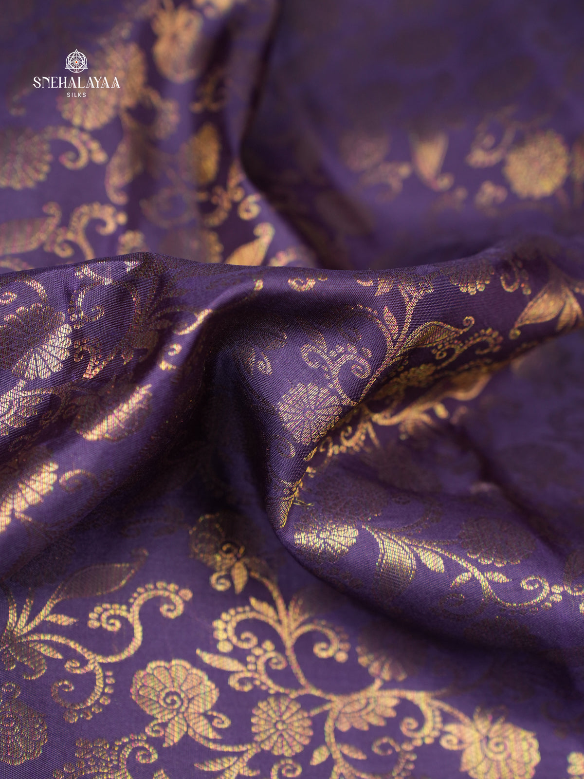 Navy Blue Kanjivaram Silk Saree