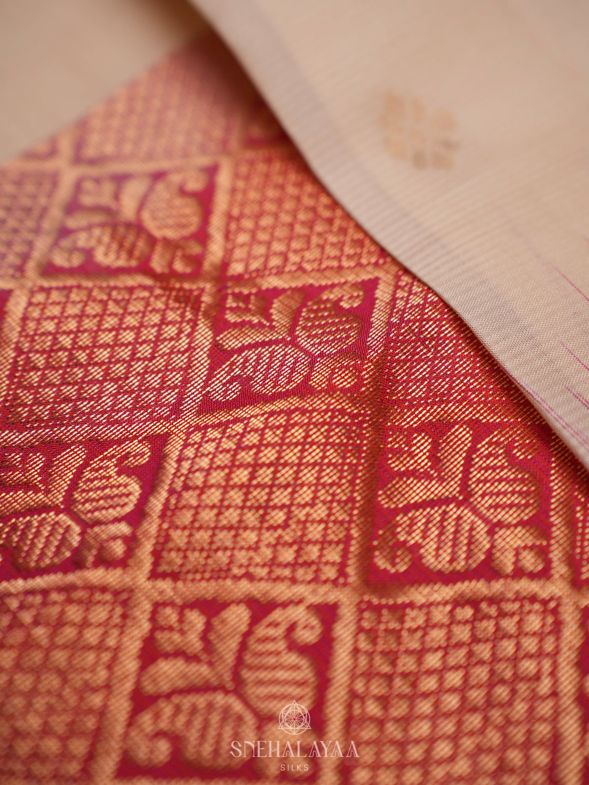 White Kanjivaram Silk Saree