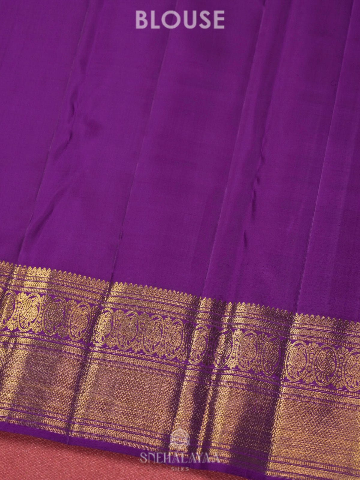 Purple Kanjivaram Silk Saree