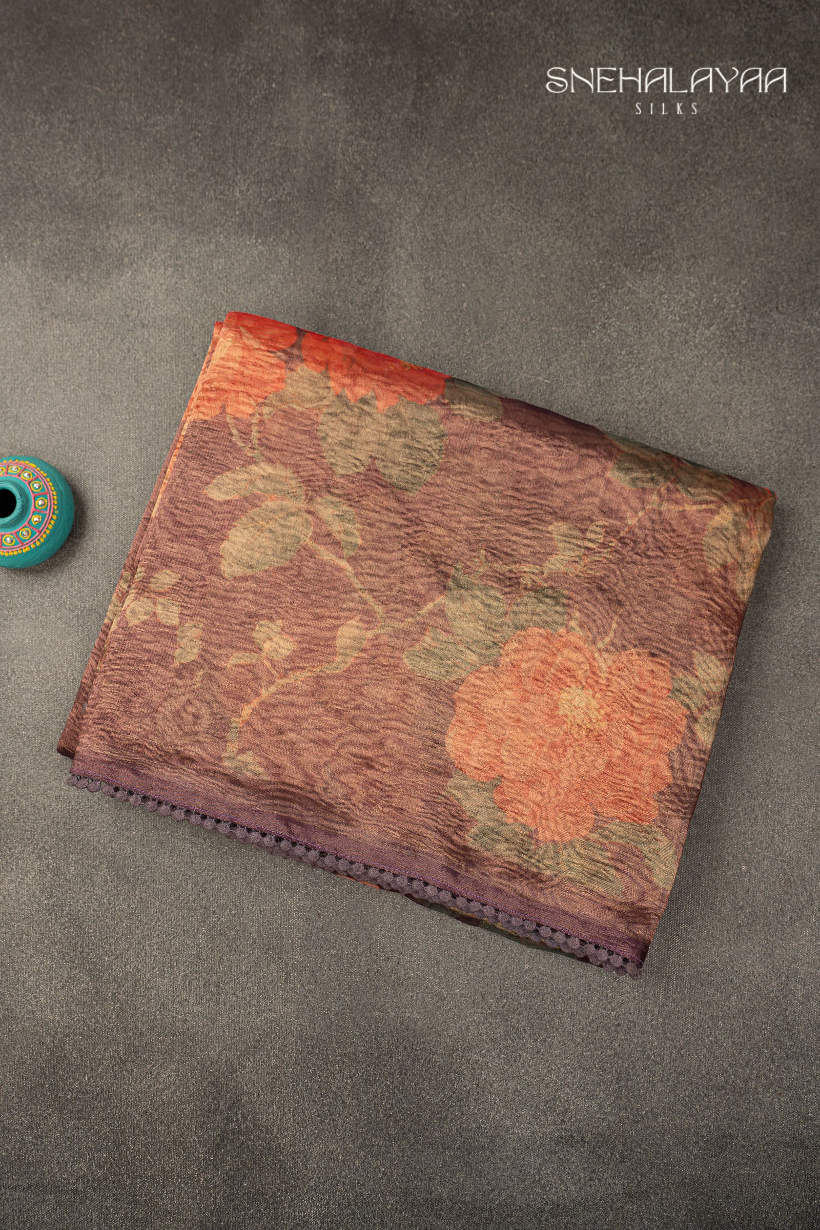 Purple Crush Tissue Saree