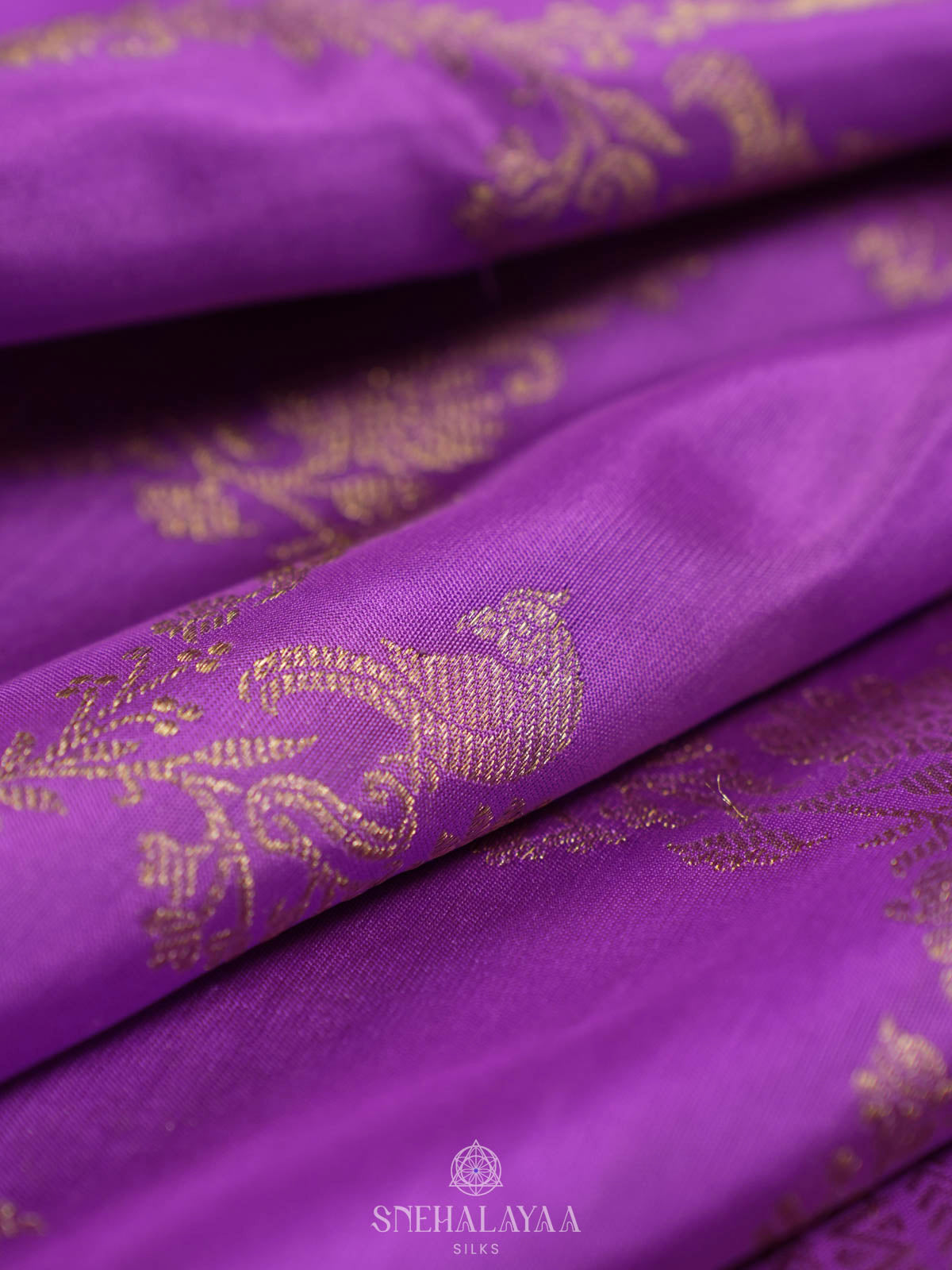 lavender Venkatagiri Silk Saree