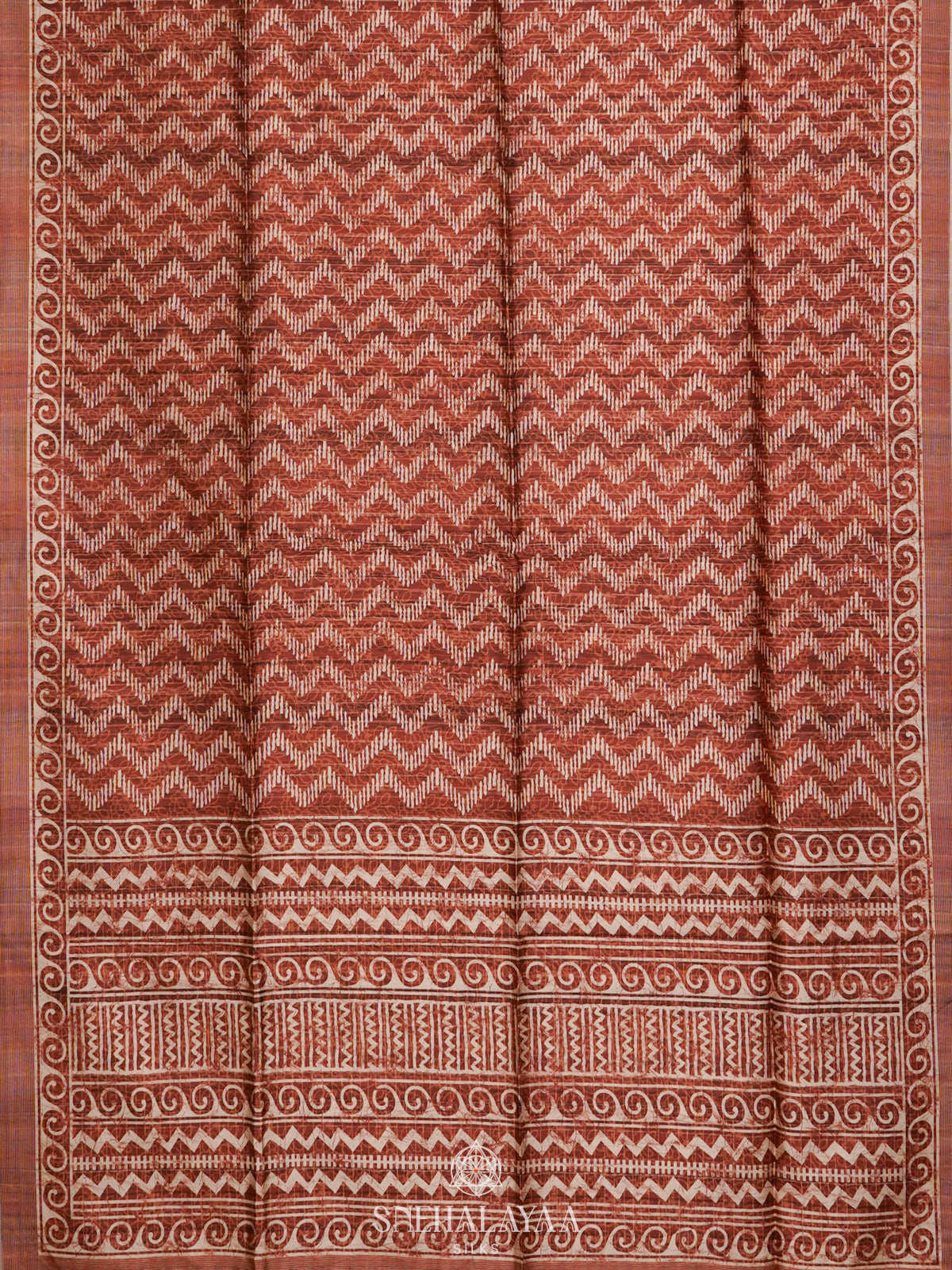 Brown Tussar Saree