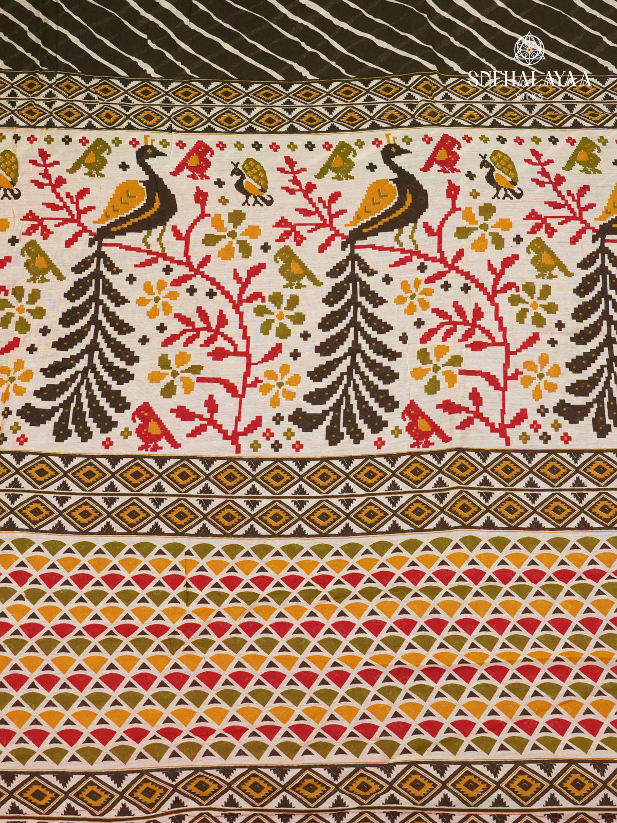 Green Dola Silk Saree