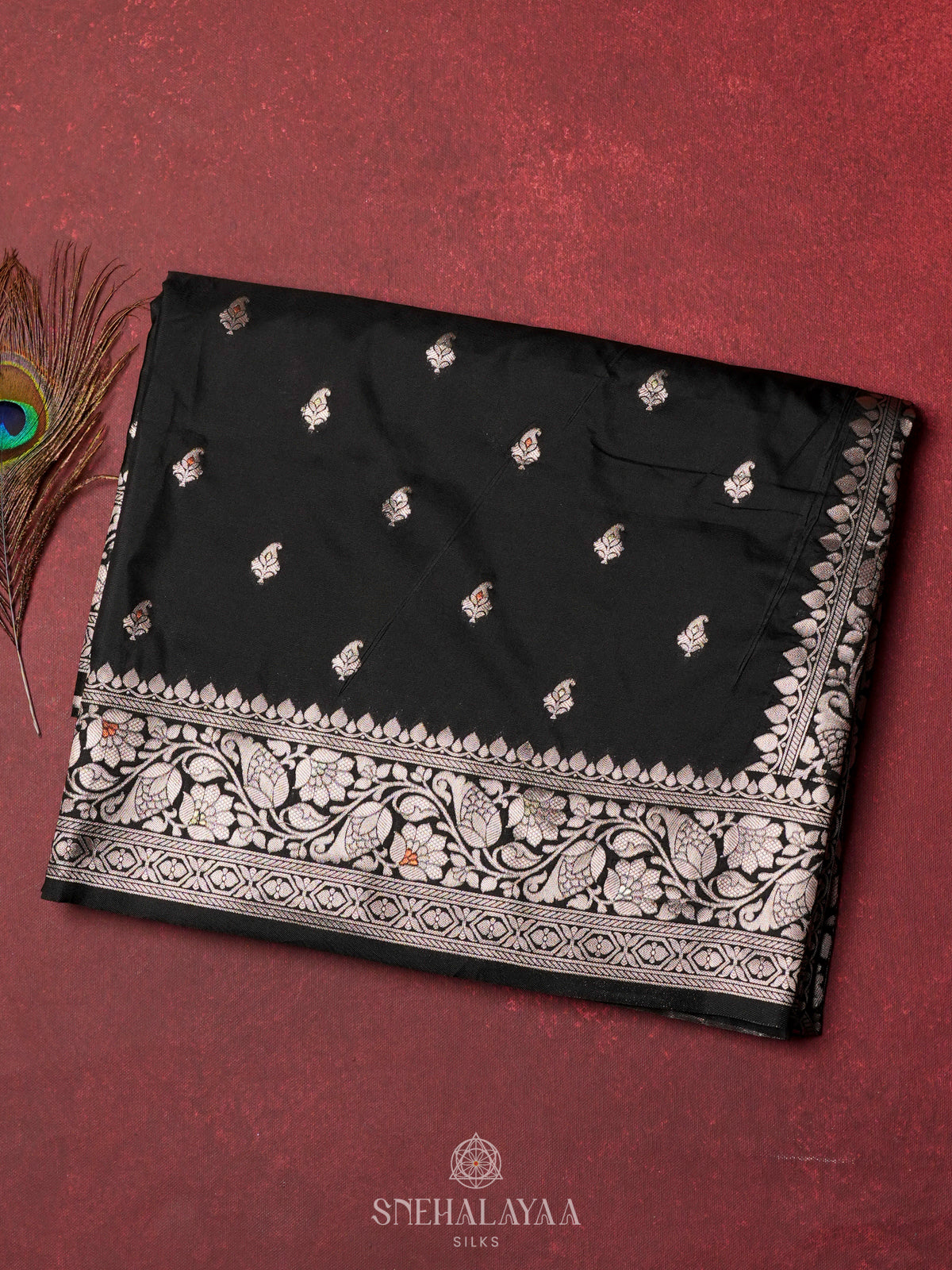 black Banaras Saree