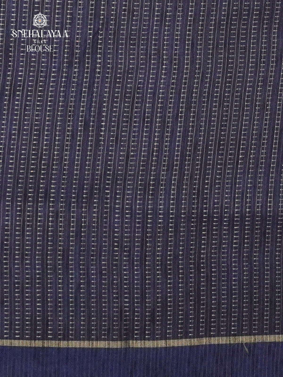 Blue Munga Tussar Embroidery Saree